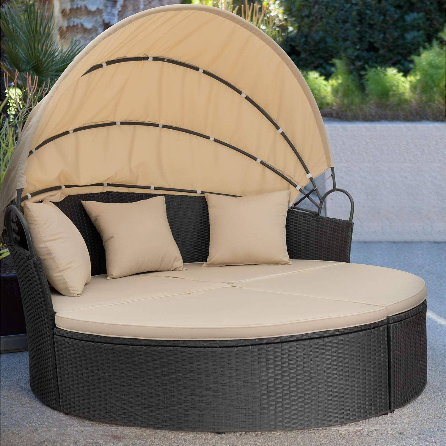 homall-daybed-sonneninsel-rattan-rund-mit-baldachin-garten image 4