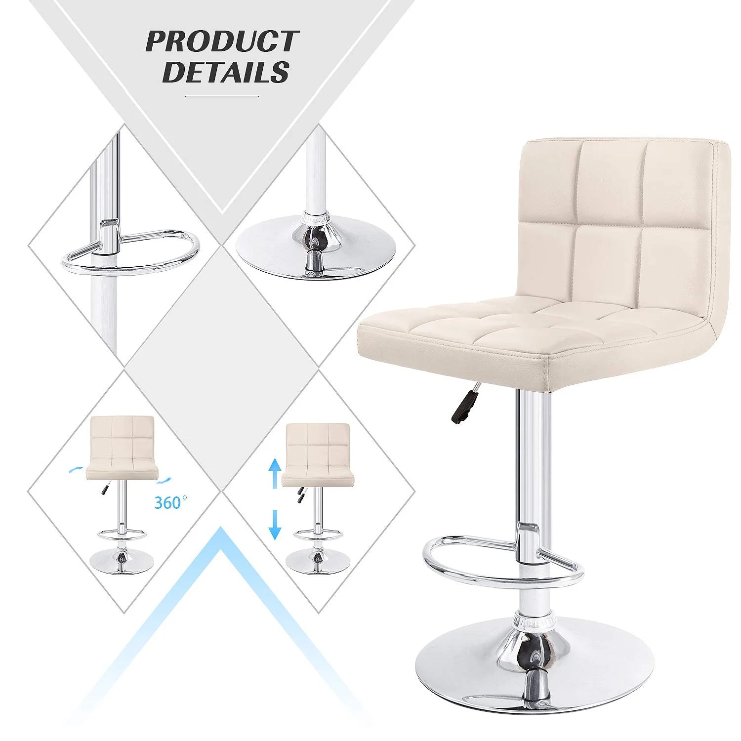 homall-bar-stool-barhocker-schwarz-2er-set-h-henverstellbar-2 image 2