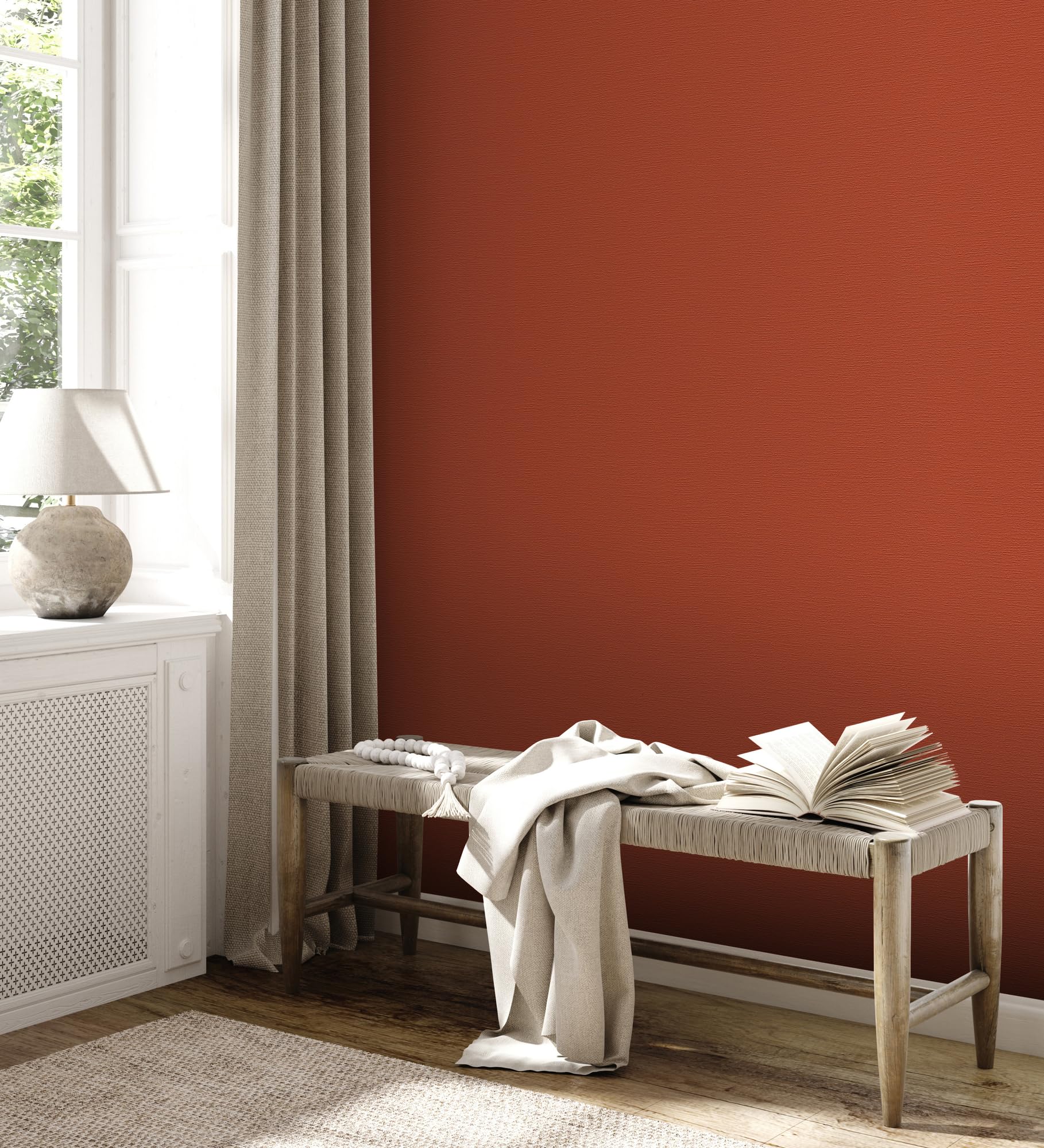 a-s-cr-ation-395795-vliestapete-rot-einfarbig-strukturiert image 6