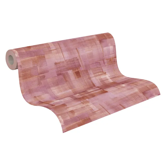 a-s-cr-ation-geo-nordic-37532-3-mustertapete-rot-lila-geometrisch image 1