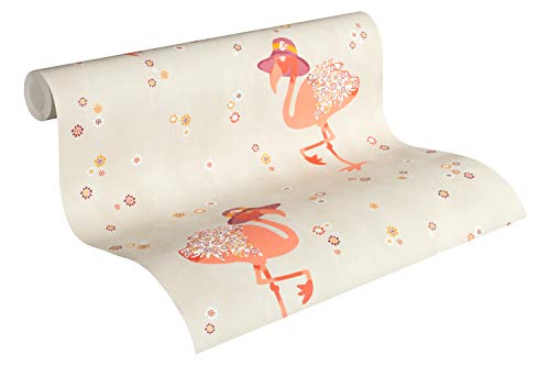 a-s-cr-ation-cozz-vliestapete-362912-flamingos-grau-beige image 5
