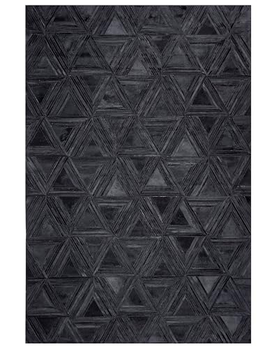 beliani-kasar-teppich-leder-schwarz-140x200-cm image 7