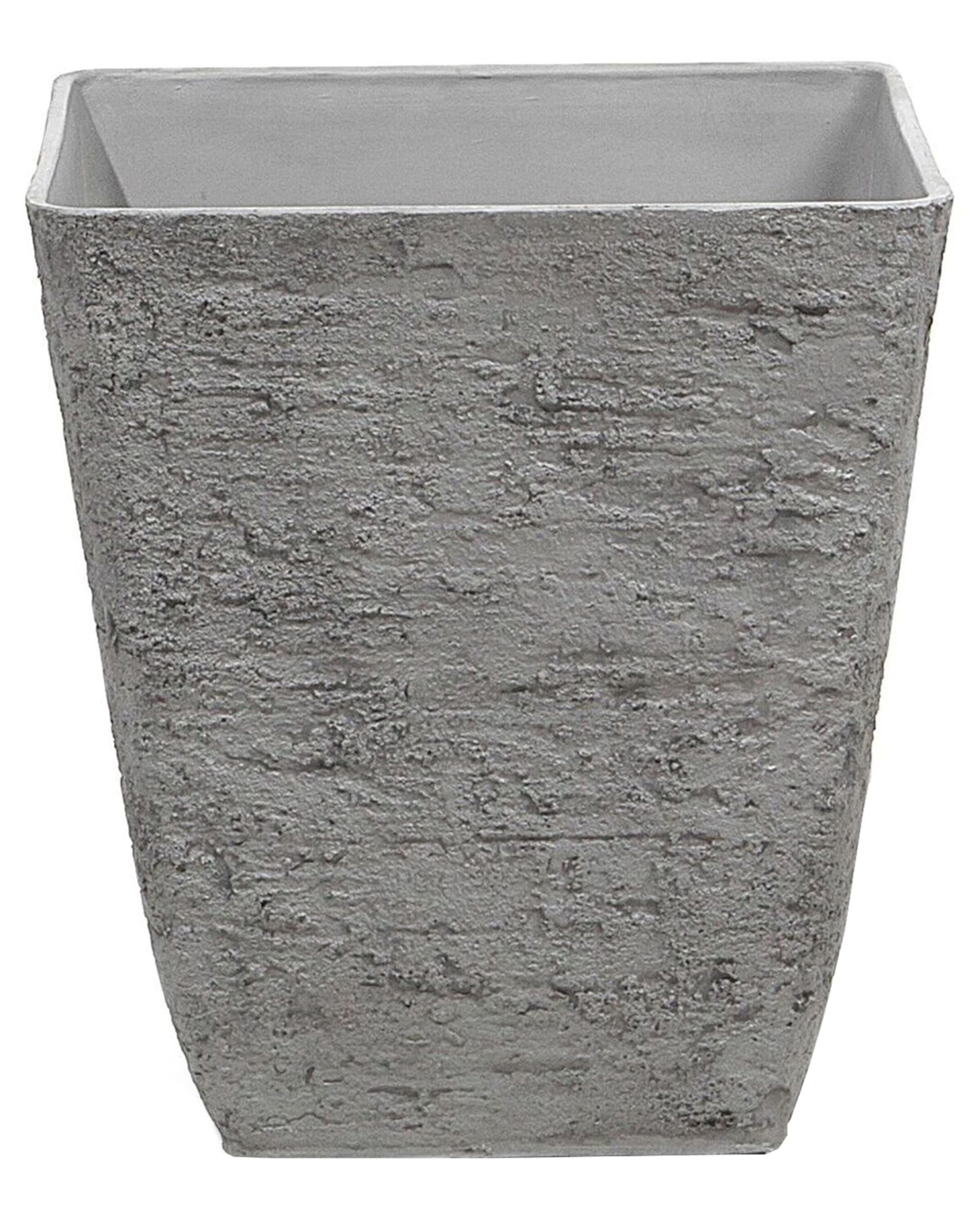 beliani-delos-blumentopf-grau-39x39x43-cm-eckig image 1