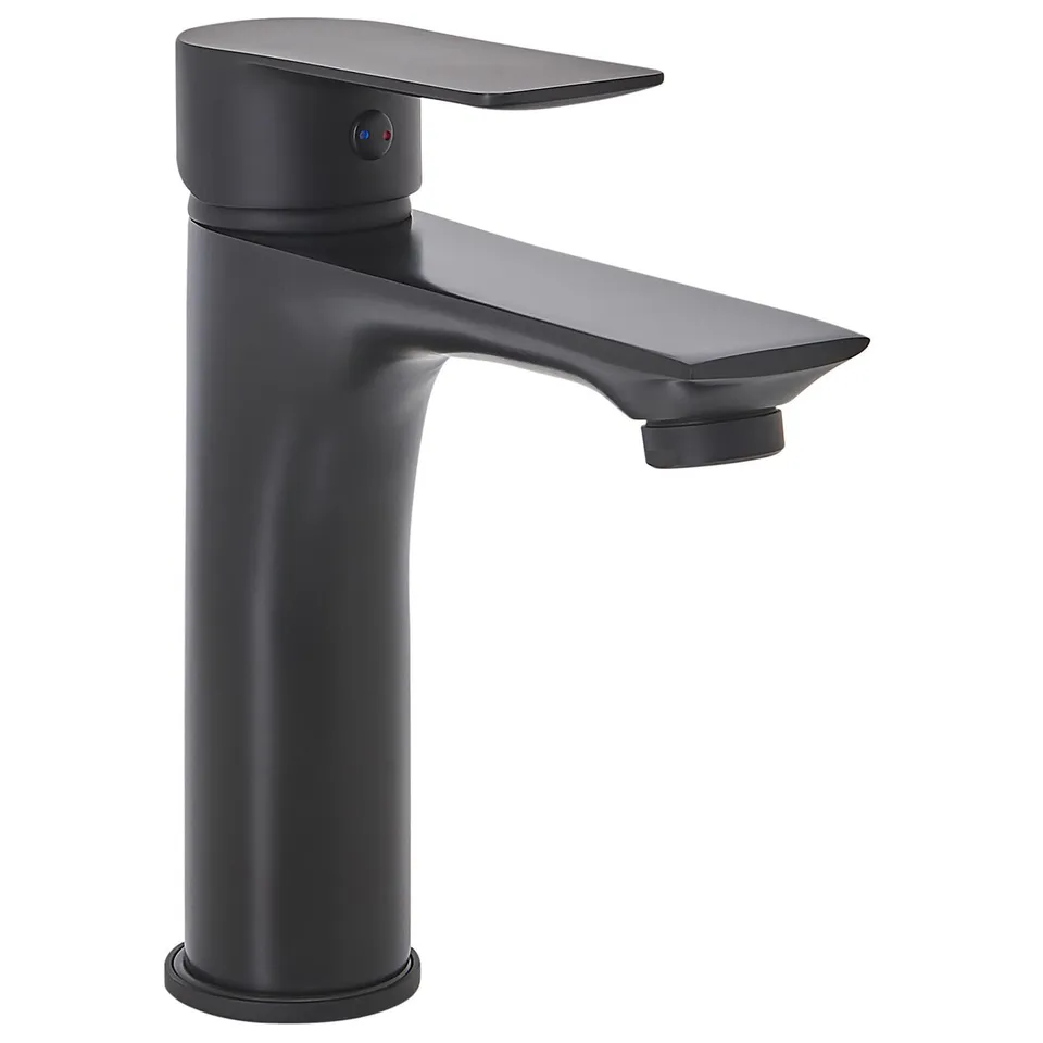 beliani-berloi-wasserhahn-schwarz-matt-messing image 1