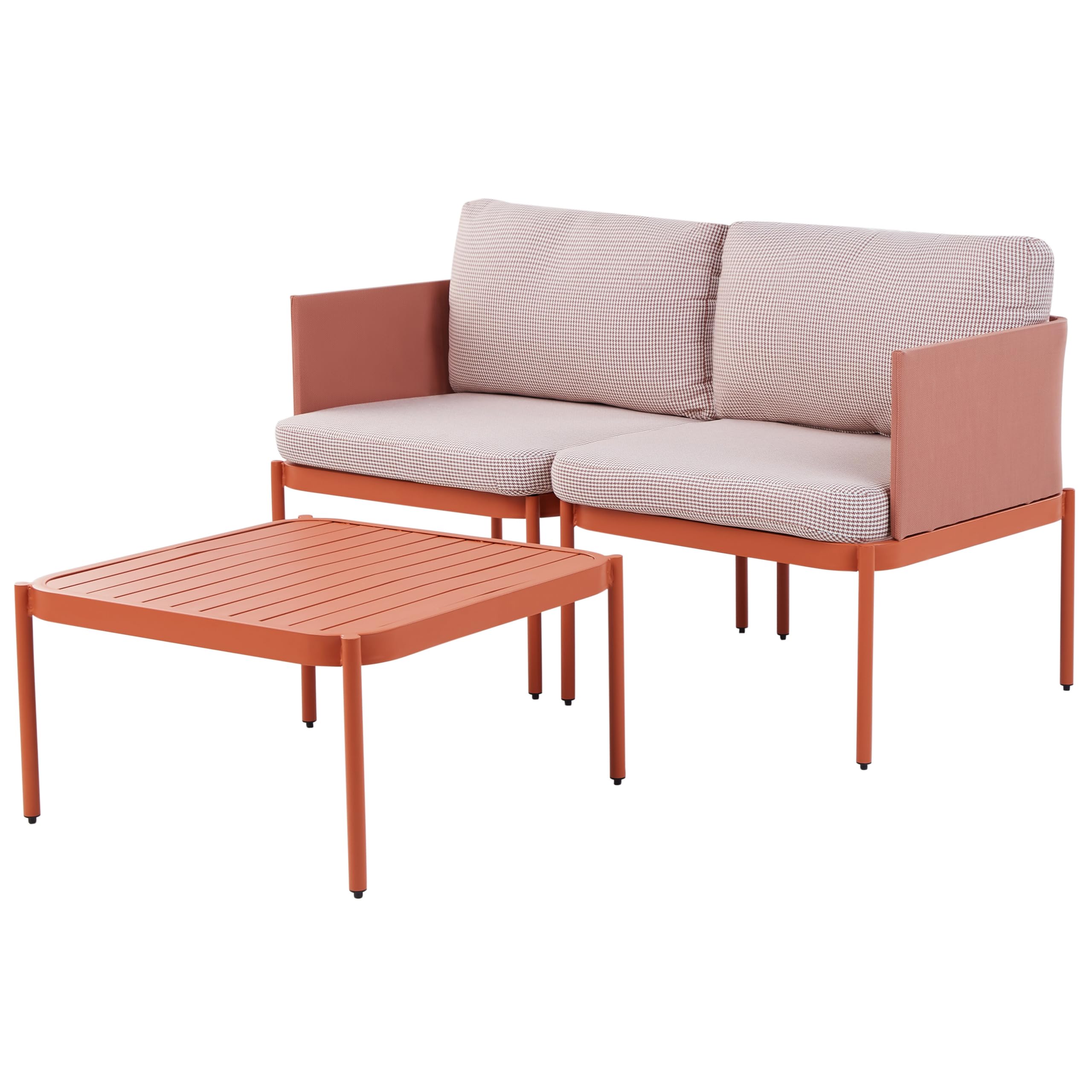 beliani-terracina-lounge-set-orange-aluminium-2-sitzer-couchtisch image 8