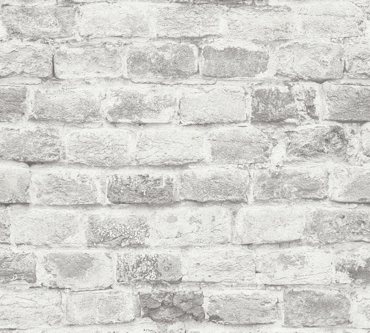 a-s-cr-ation-bricks-stones-388144-vliestapete-hellgrau-10-05m image 1