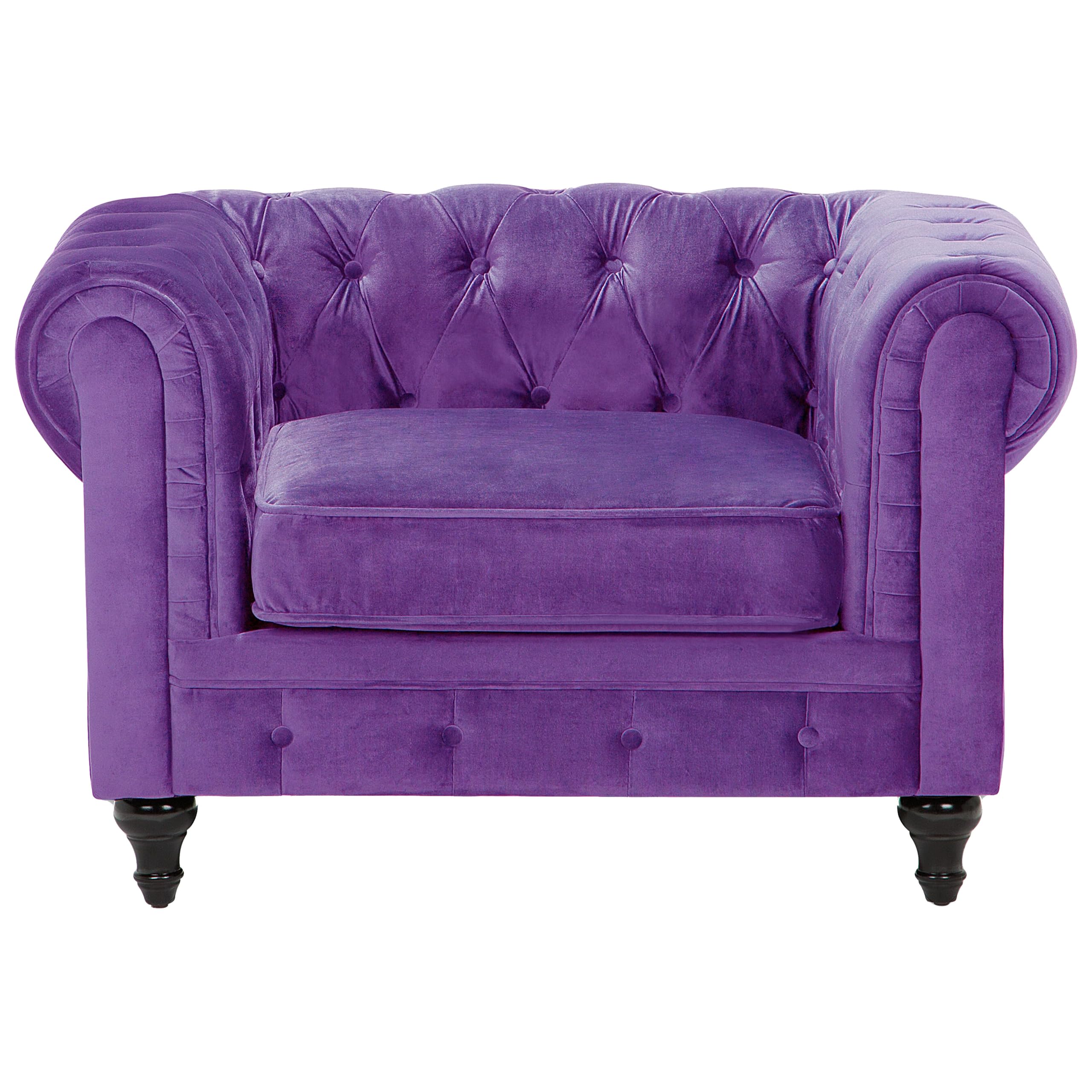 beliani-chesterfield-sessel-samt-violett-polstersessel image 3
