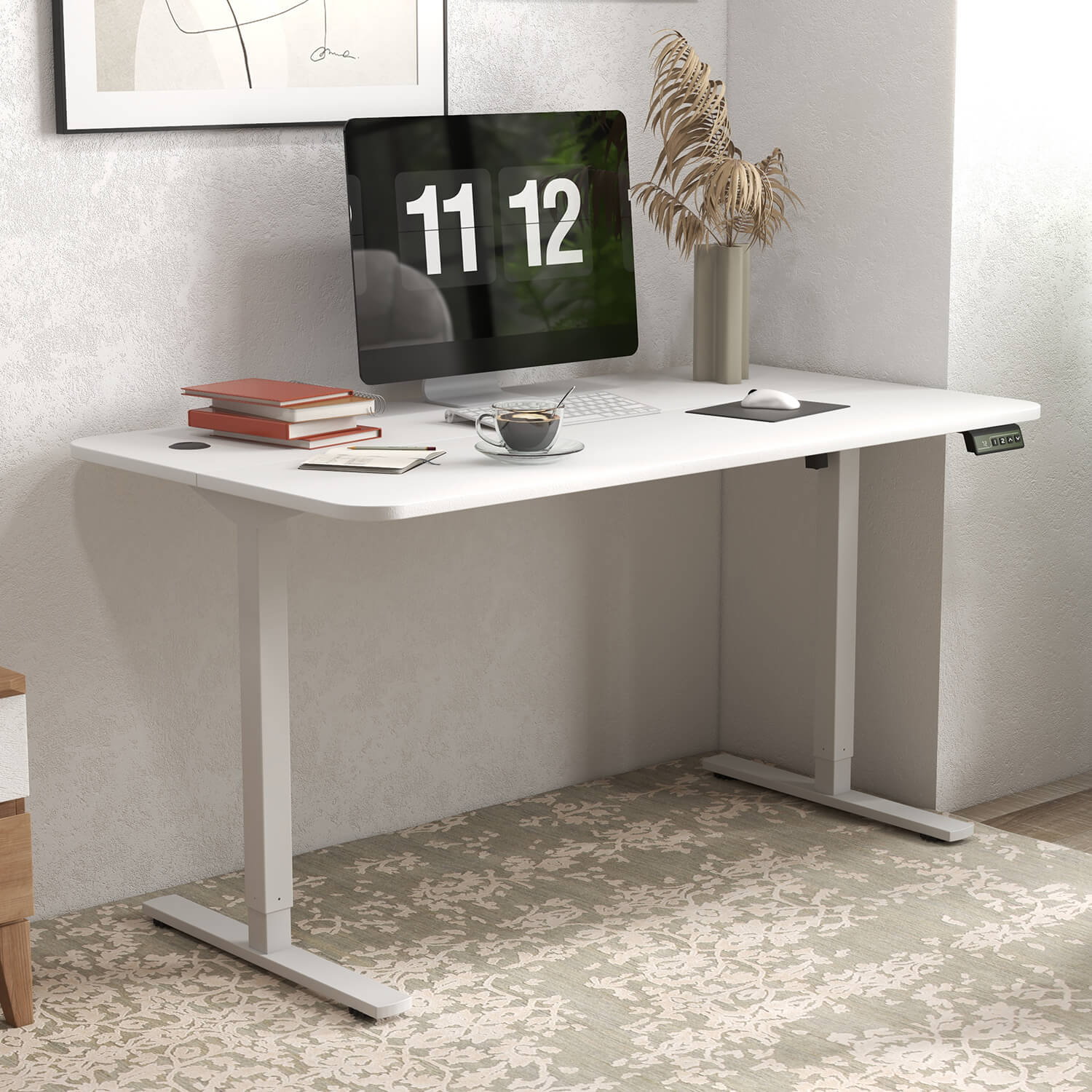 homall-standing-desk-schreibtisch-140-cm-elektrisch-schwarz image 3