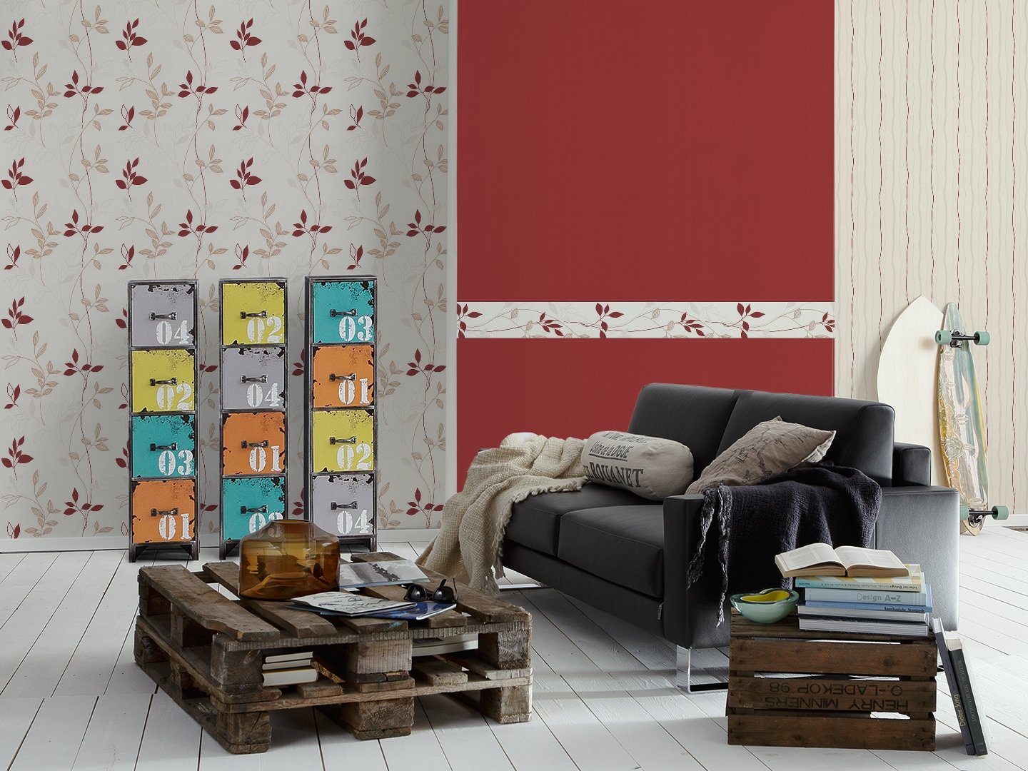 a-s-cr-ation-vliesbord-re-blumen-rot-creme-5x0-17m image 6