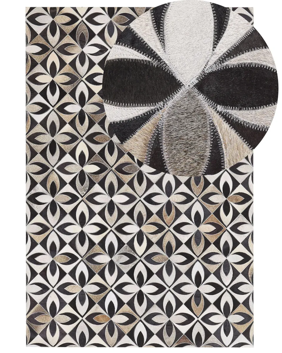 beliani-ishan-teppich-140x200-cm-kuhfell-patchwork-fu-bodenheizung image 1