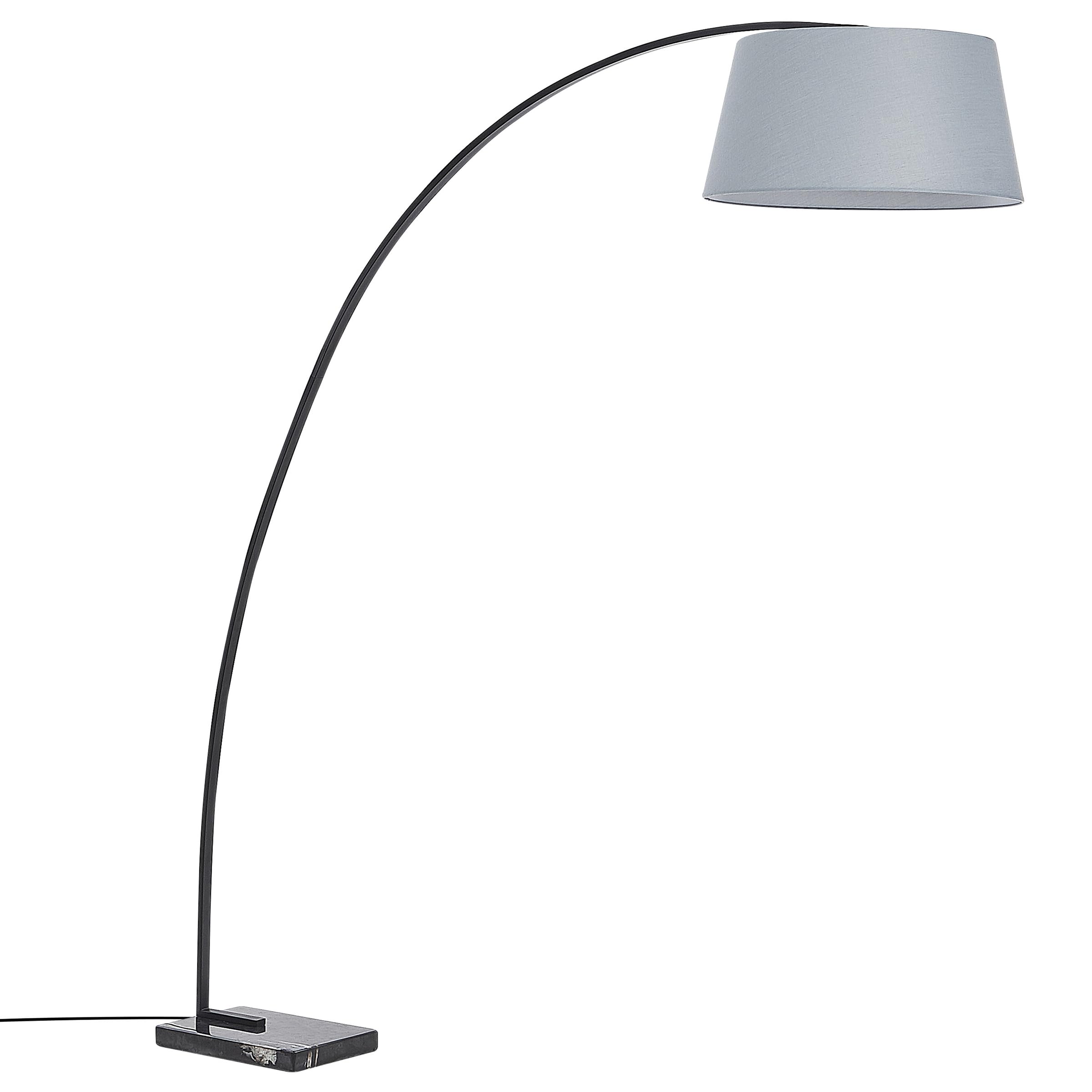 beliani-benue-stehleuchte-grau-marmor-bogenlampe-188-cm image 4