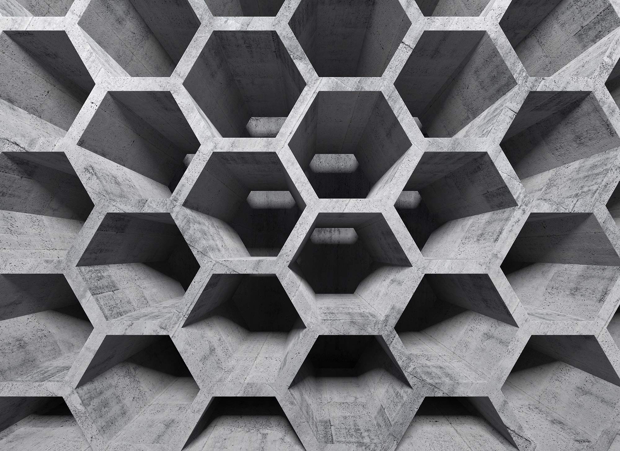 a-s-cr-ation-designwalls-fototapete-3d-honeycomb-350x255-cm image 1