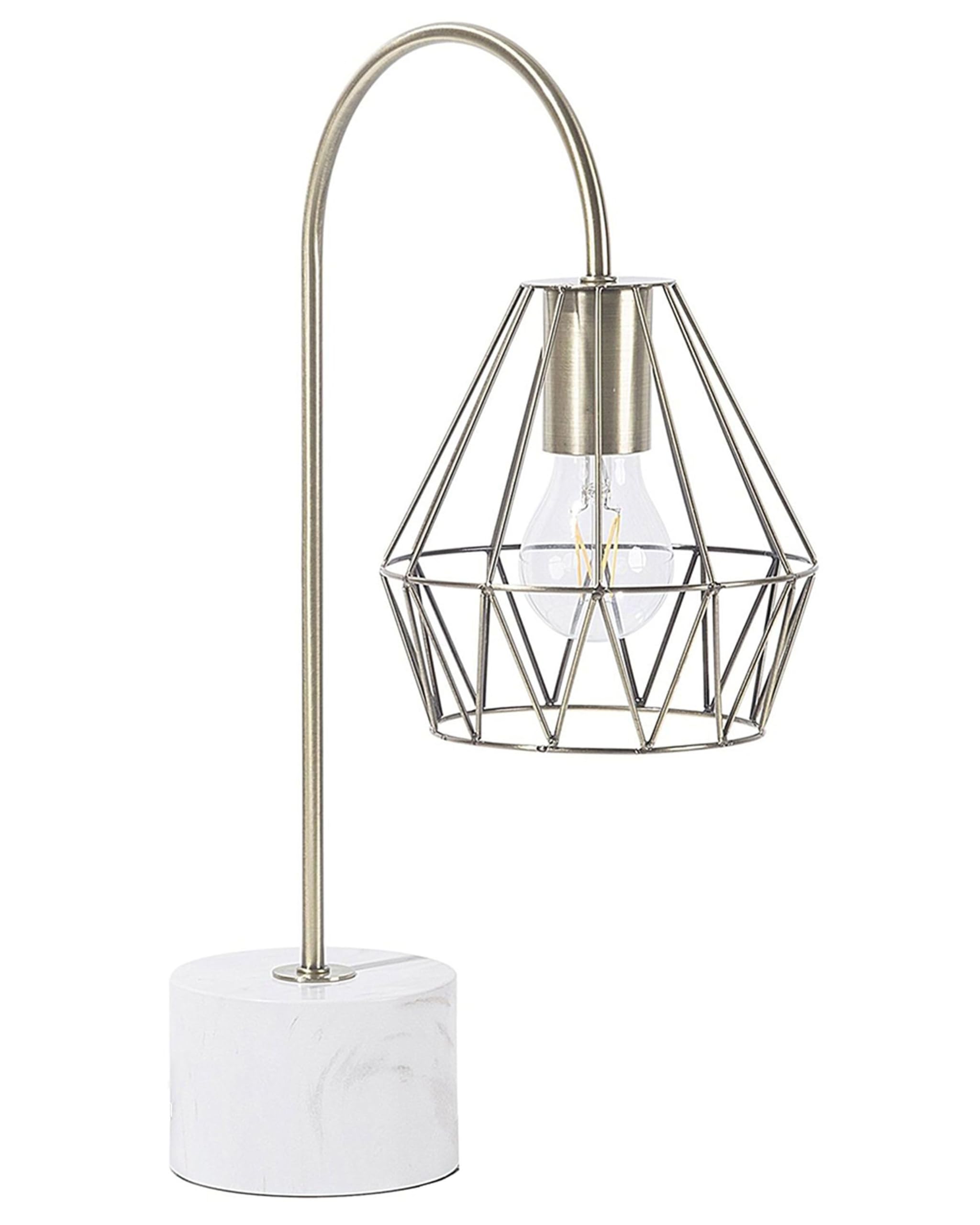 beliani-mooni-tischlampe-medium-gold-metall-marmor-e27 image 1