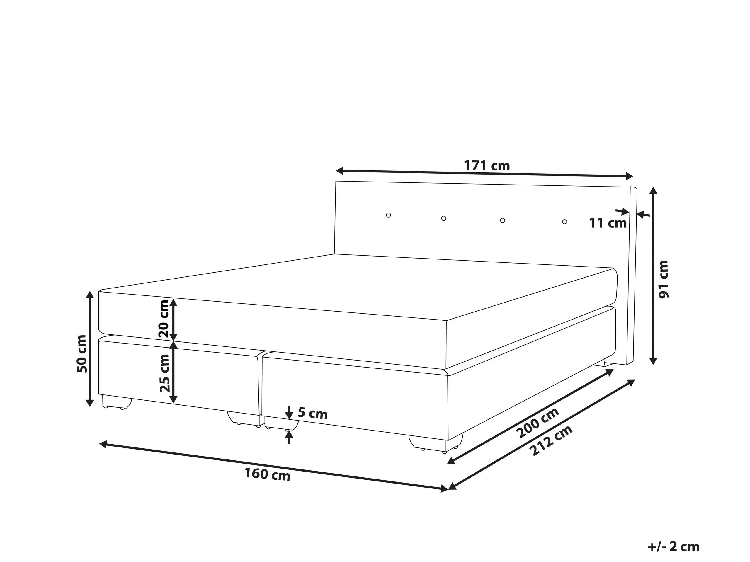 beliani-consul-boxspringbett-160x200-beige-samt image 3