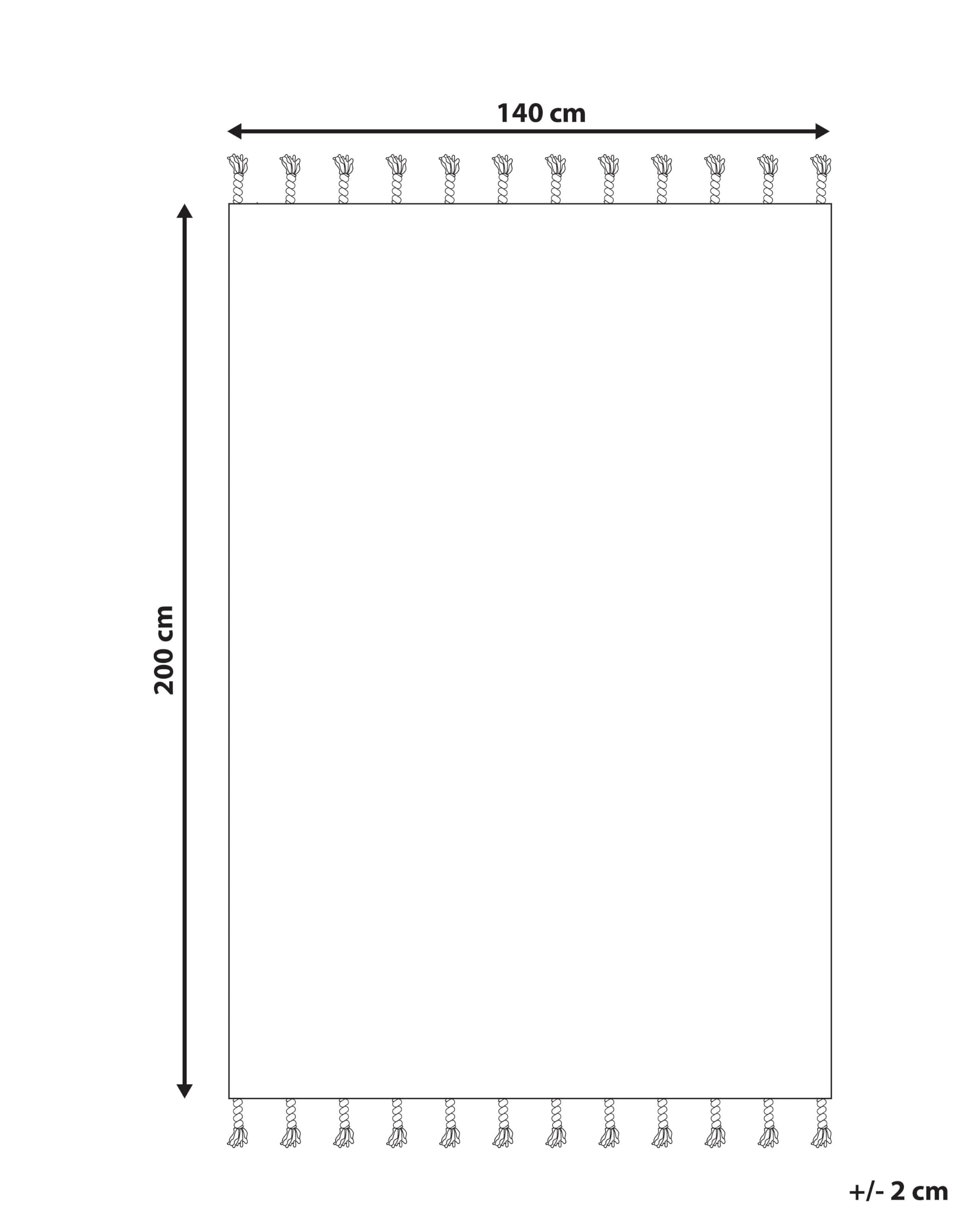 beliani-khemisset-teppich-140x200-wei-schwarz-baumwolle image 3