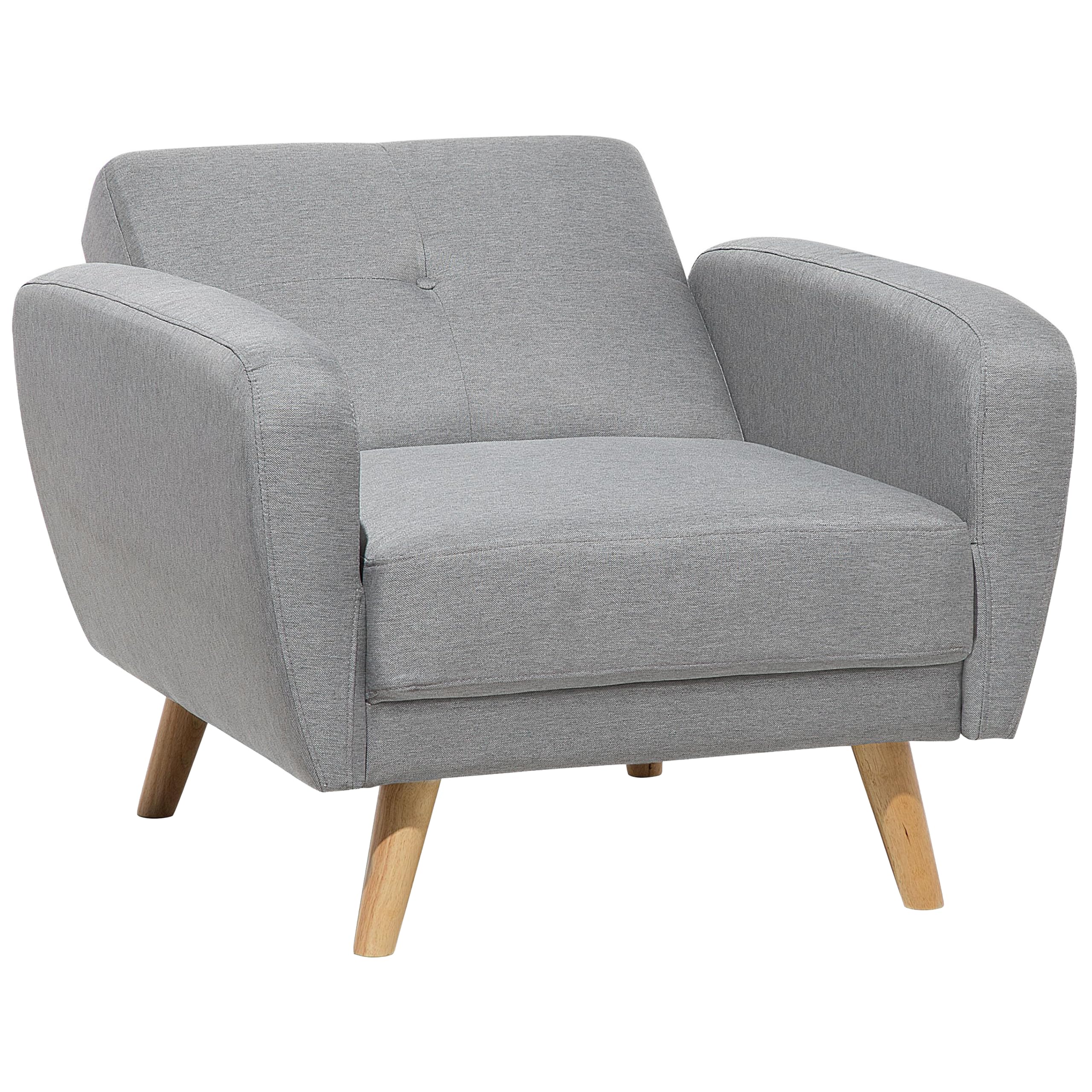 beliani-sessel-grau-stoff-verstellbar-skandinavisch image 7
