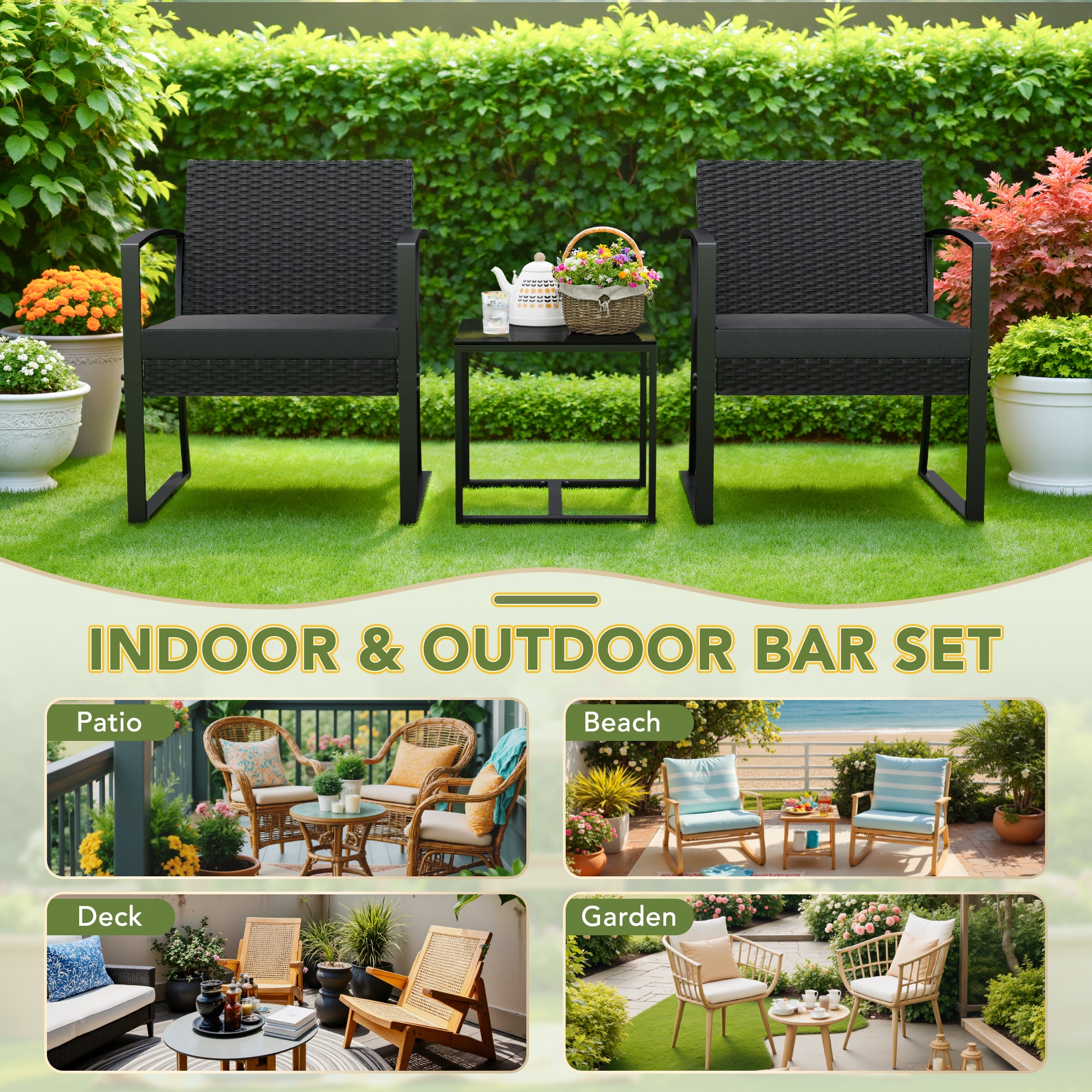 homall-patio-furniture-rattan-set-schwarz-3-teilig image 7