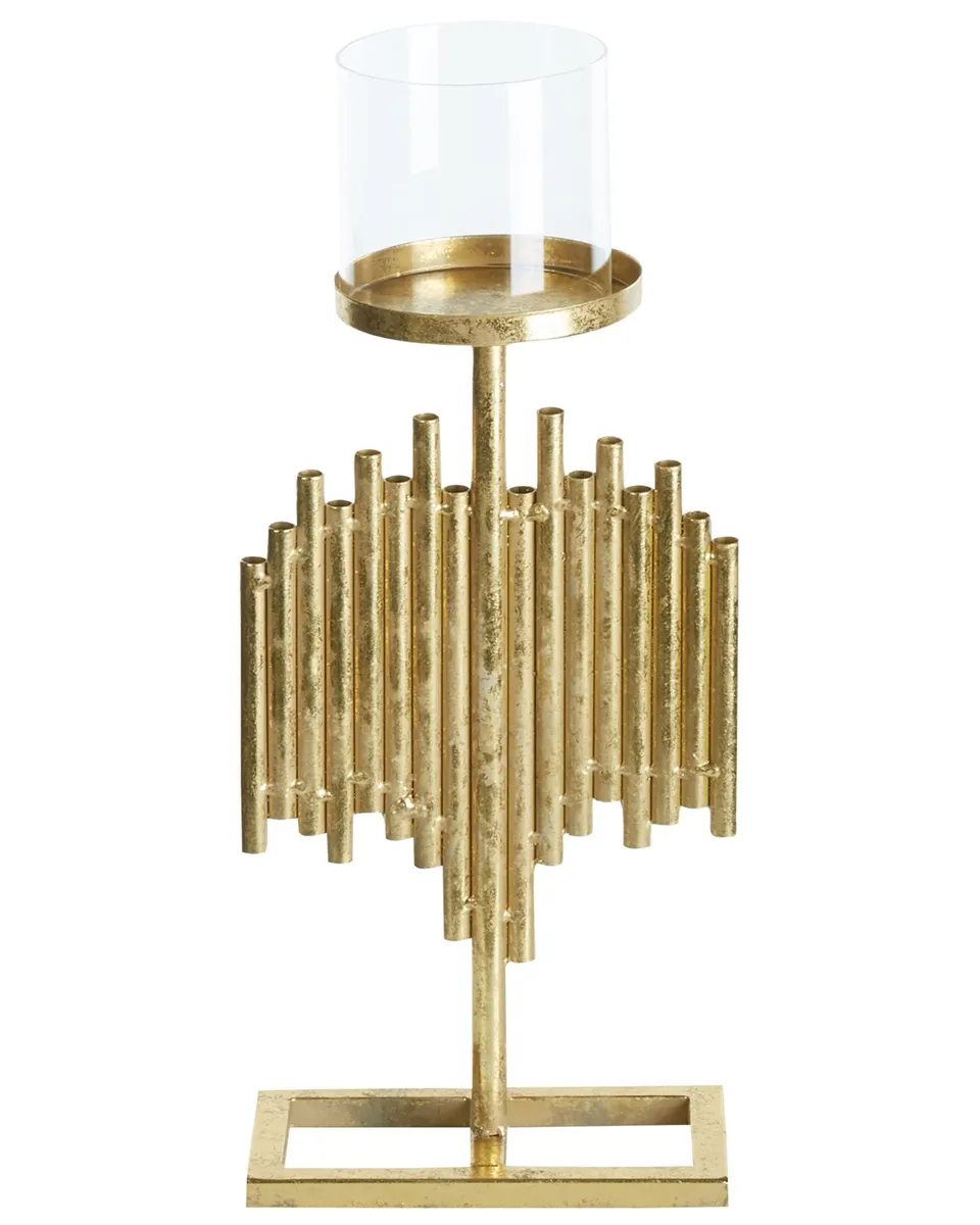 beliani-nias-kerzenst-nder-gold-47-cm-metall-glas image 1