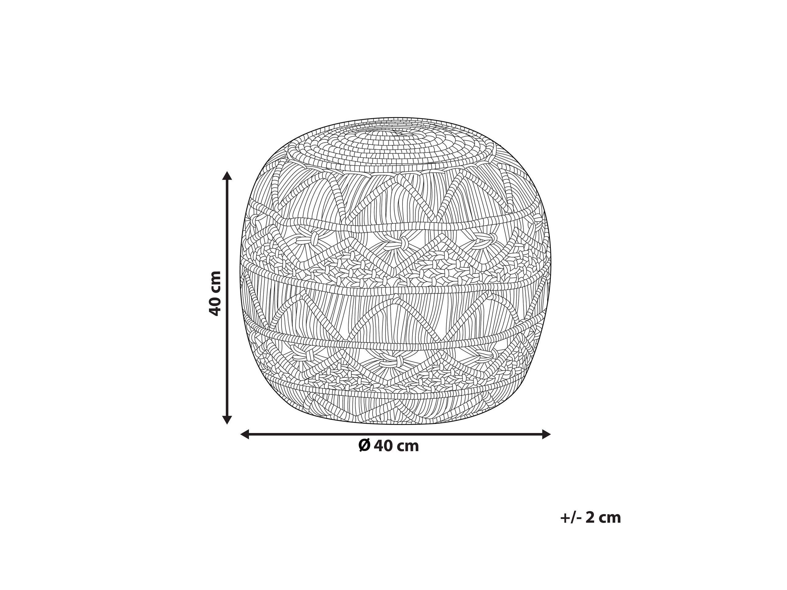 beliani-kayseri-pouf-40x40-cm-rosa-gestrickt-rund image 2