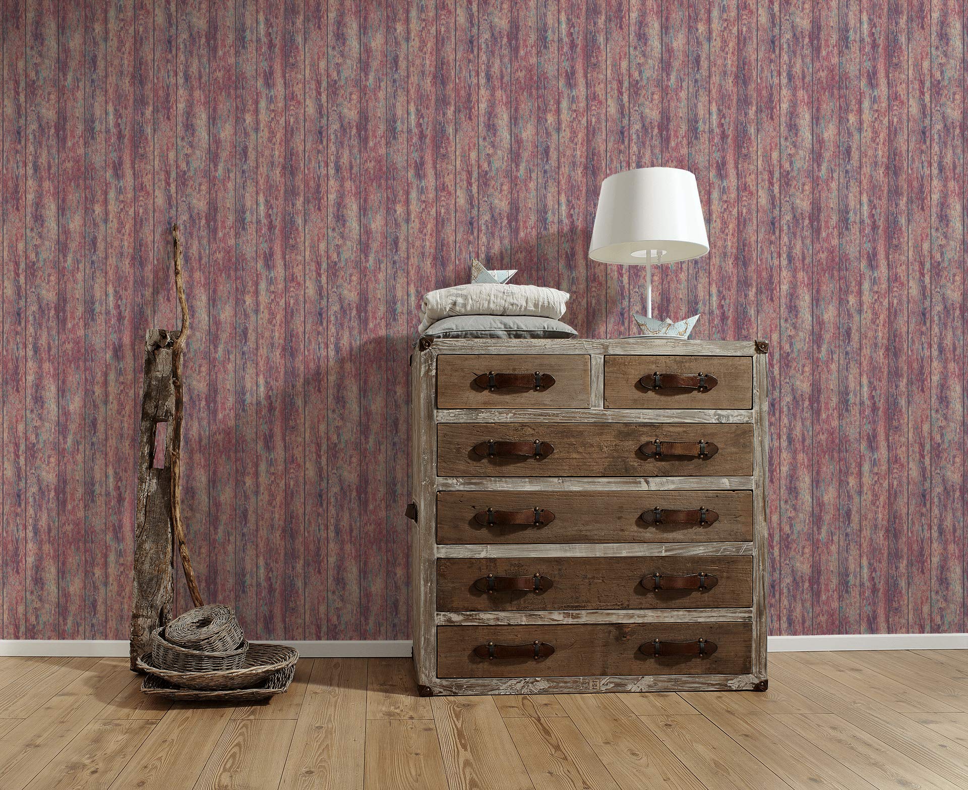 a-s-cr-ation-boho-love-364601-vliestapete-vintage-holz-beige image 5
