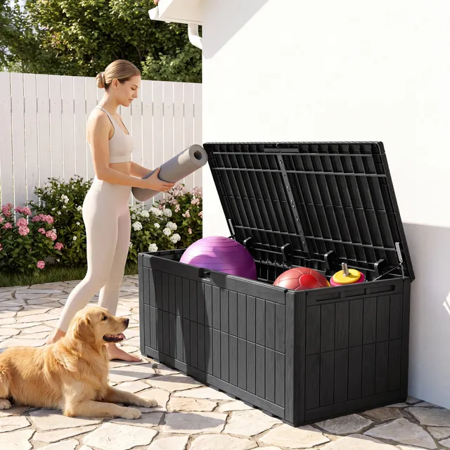 homall-patio-furniture-gartenbox-220-gal-braun-wasserdicht image 1