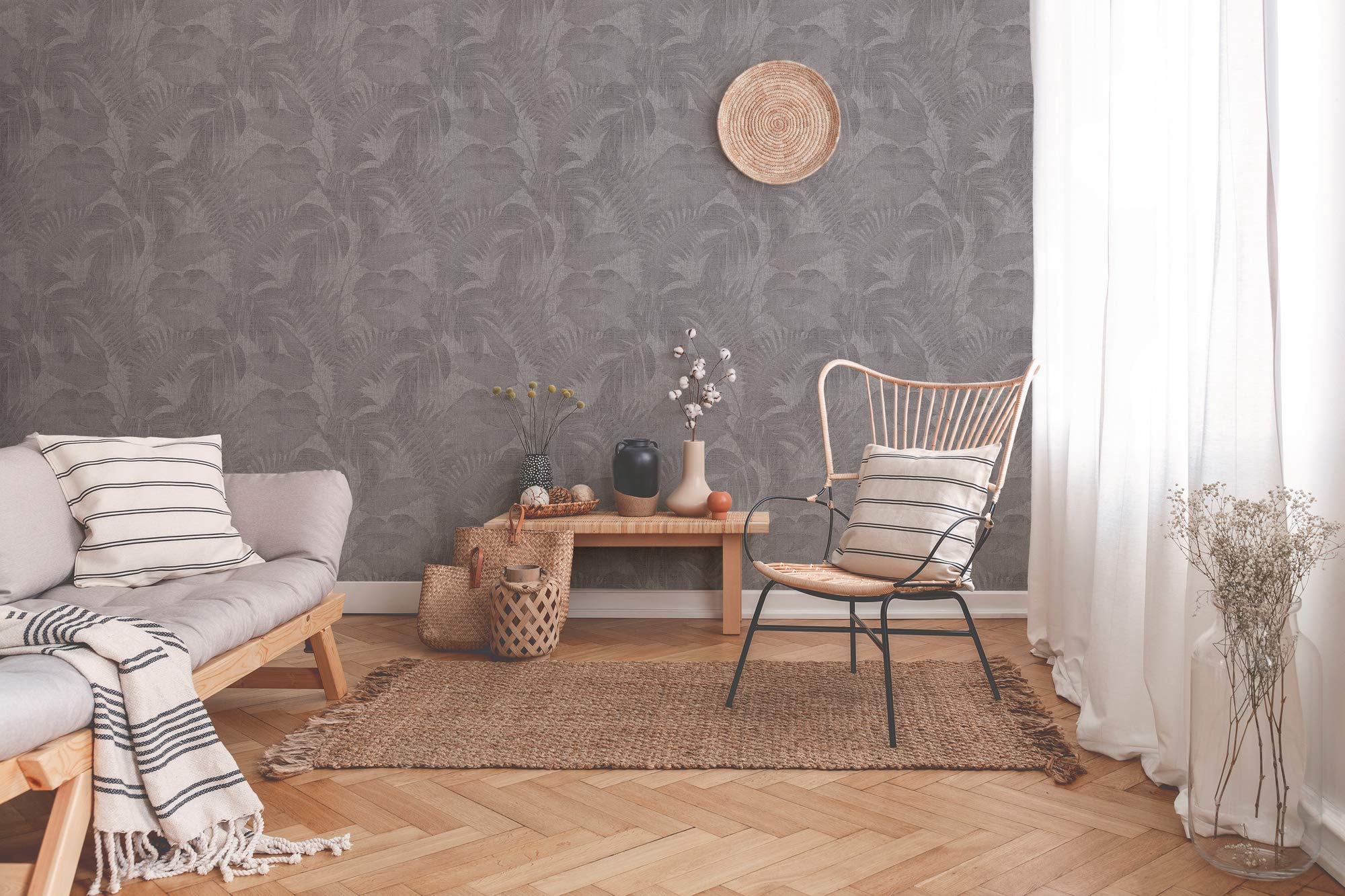 a-s-cr-ation-new-walls-vliestapete-palmen-grau-beige-373961 image 5