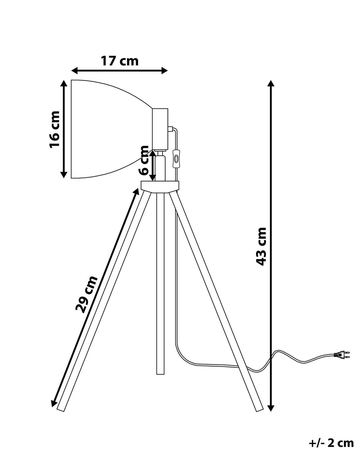 beliani-tamega-tischleuchte-schwarz-metall-e27-stativ image 3