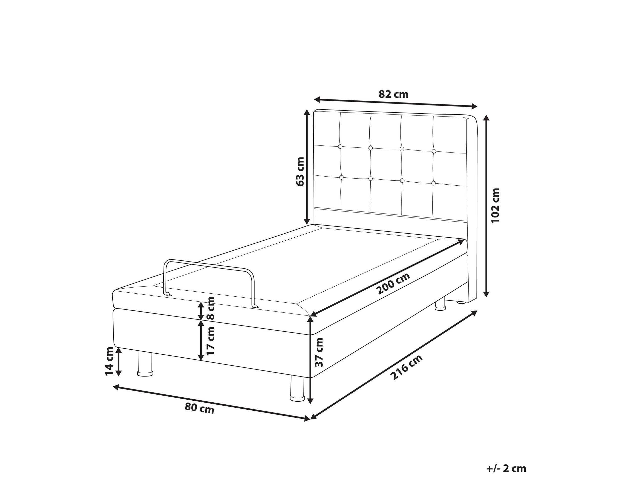 beliani-duke-polsterbett-80x200-dunkelgrau-elektrisch-verstellbar image 3