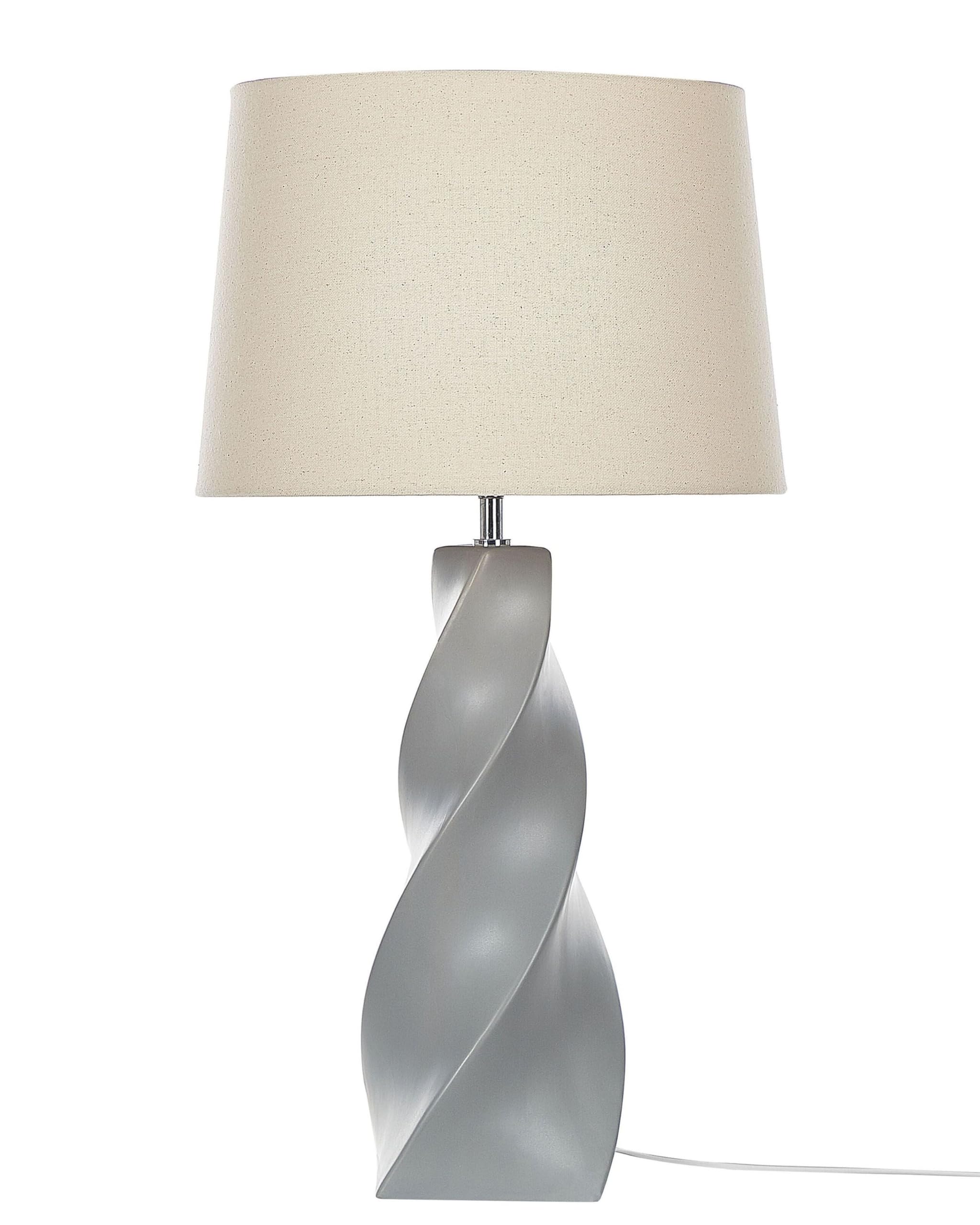 beliani-belaya-tischlampe-keramik-grau-71-cm-juteschirm image 1
