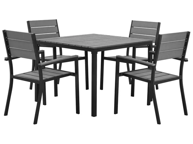 beliani-prato-gartenm-bel-set-4-pers-95x95-cm-stapelbar image 1