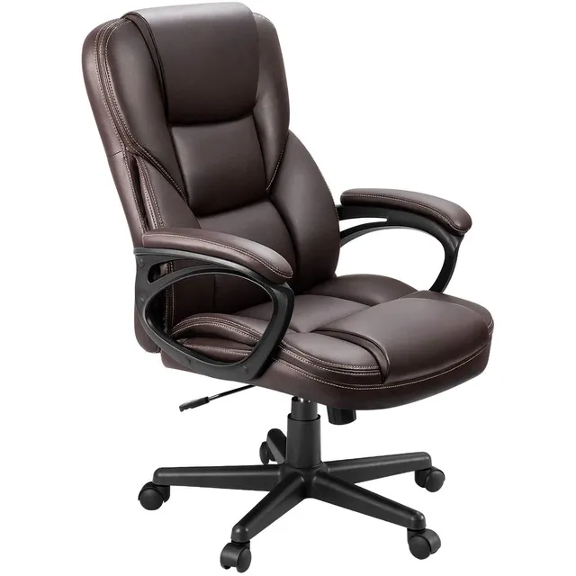 homall-office-leather-chair-b-rostuhl-schwarz-kunstleder-hochlehner-2 image 1