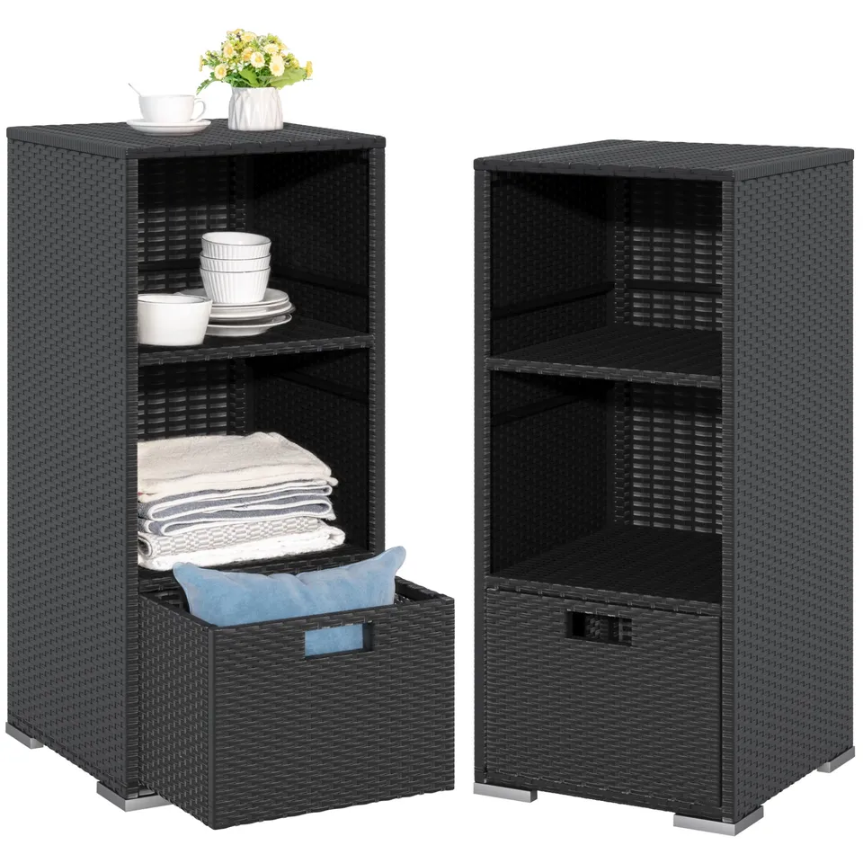 homall-patio-furniture-rattan-schrank-schwarz-1-st-ck image 1