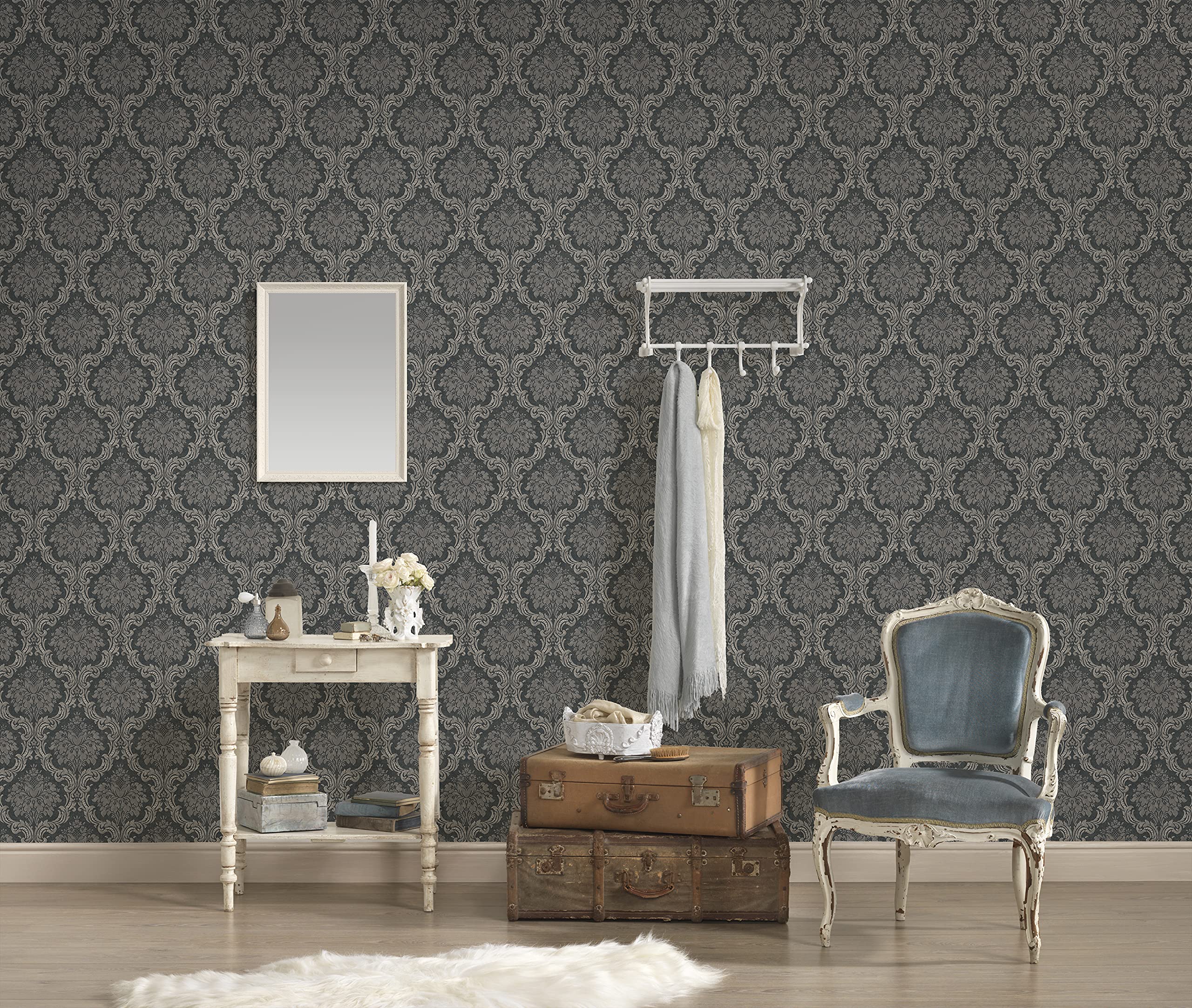 a-s-cr-ation-paradise-garden-vliestapete-36716-6-schwarz-grau image 4