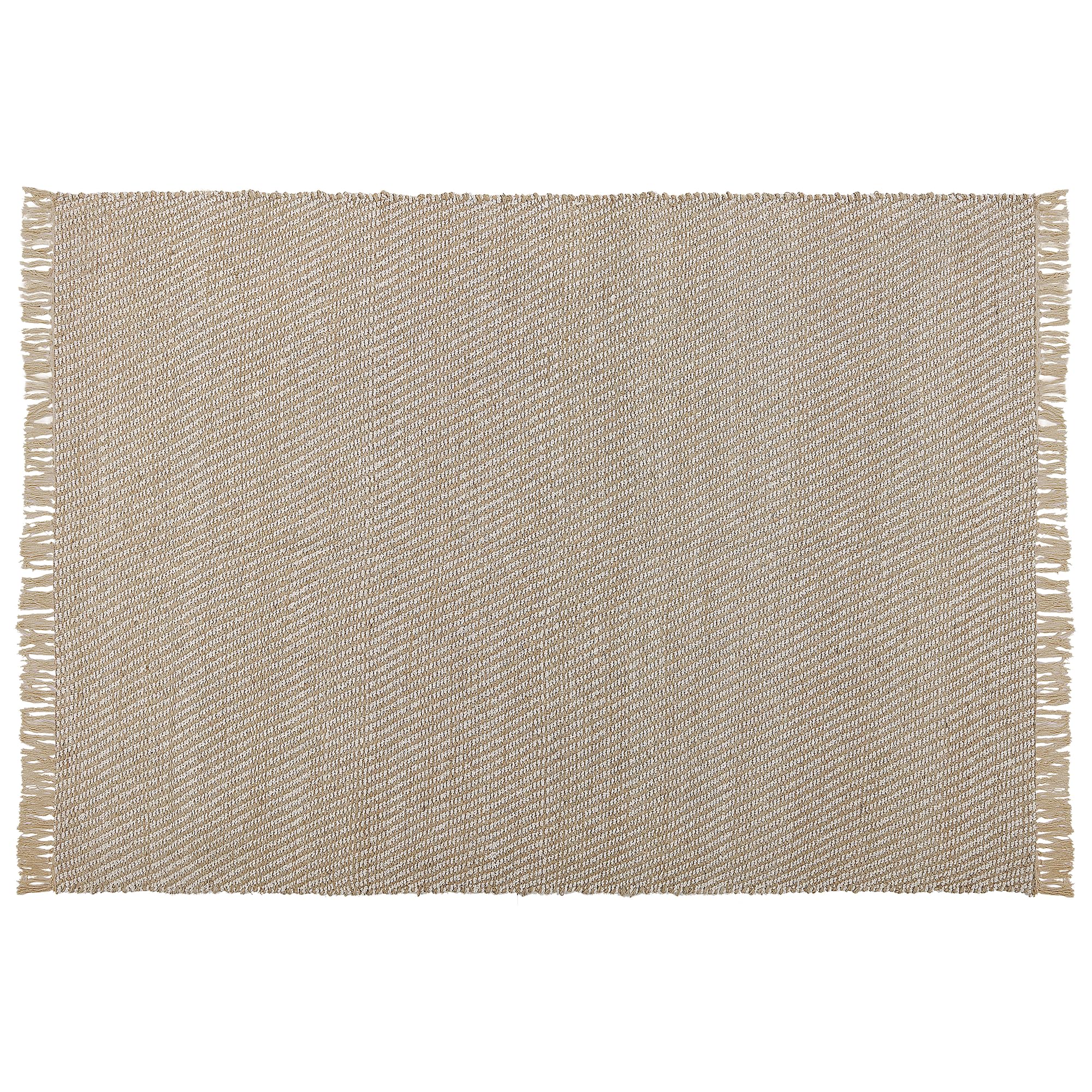 beliani-aladag-teppich-140x200-beige-boho-fransen image 4