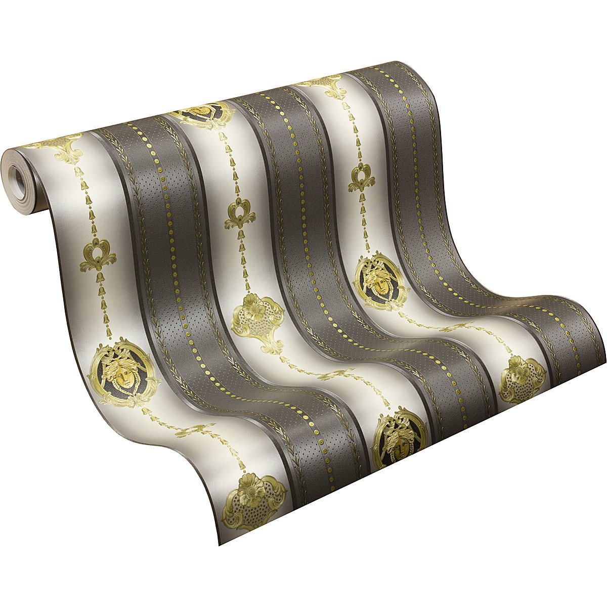 a-s-cr-ation-hermitage-6552-71-satintapete-schwarz-gold image 1