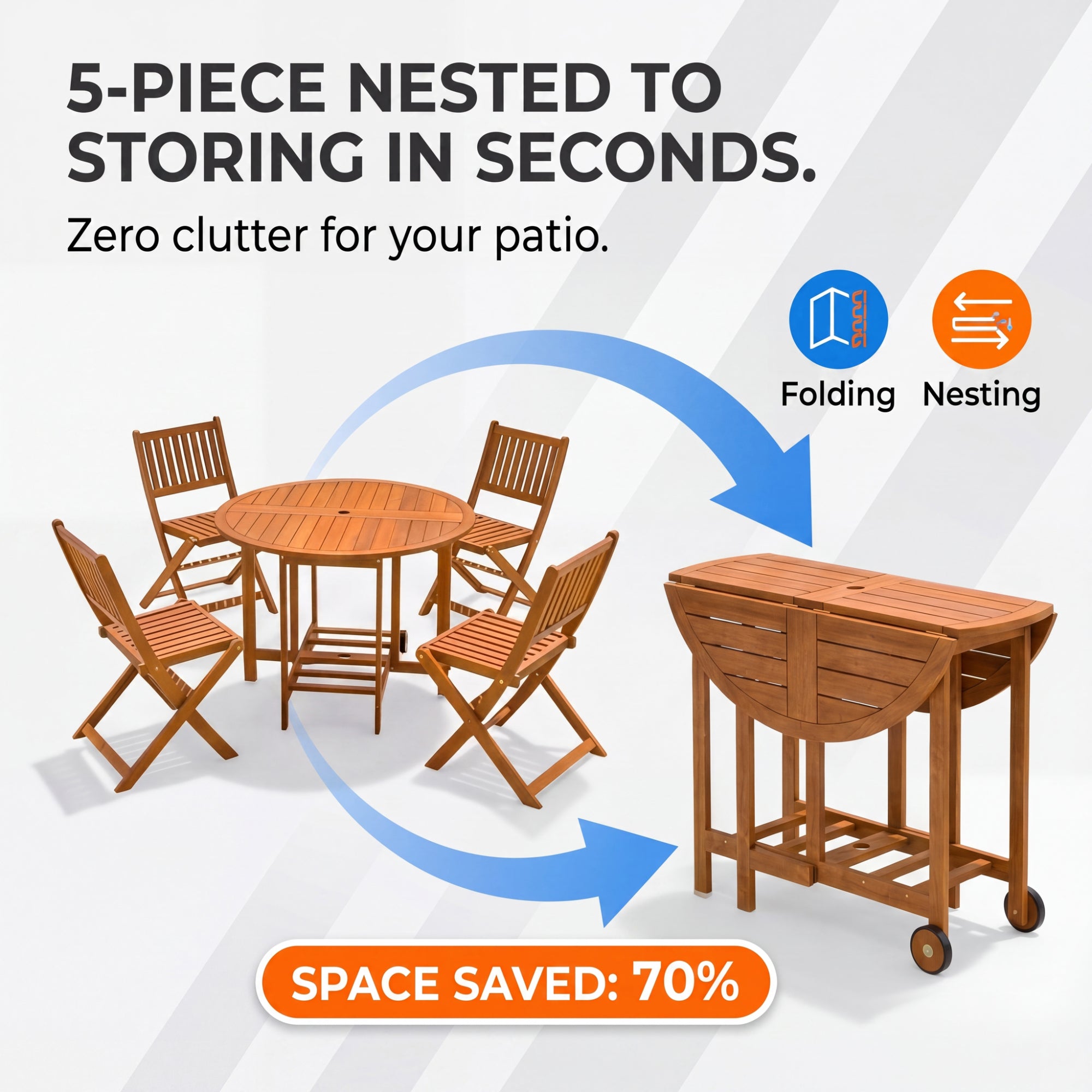 homall-modern-dining-chair-esstisch-set-holz-hellbraun-5-teilig-klappbar image 7