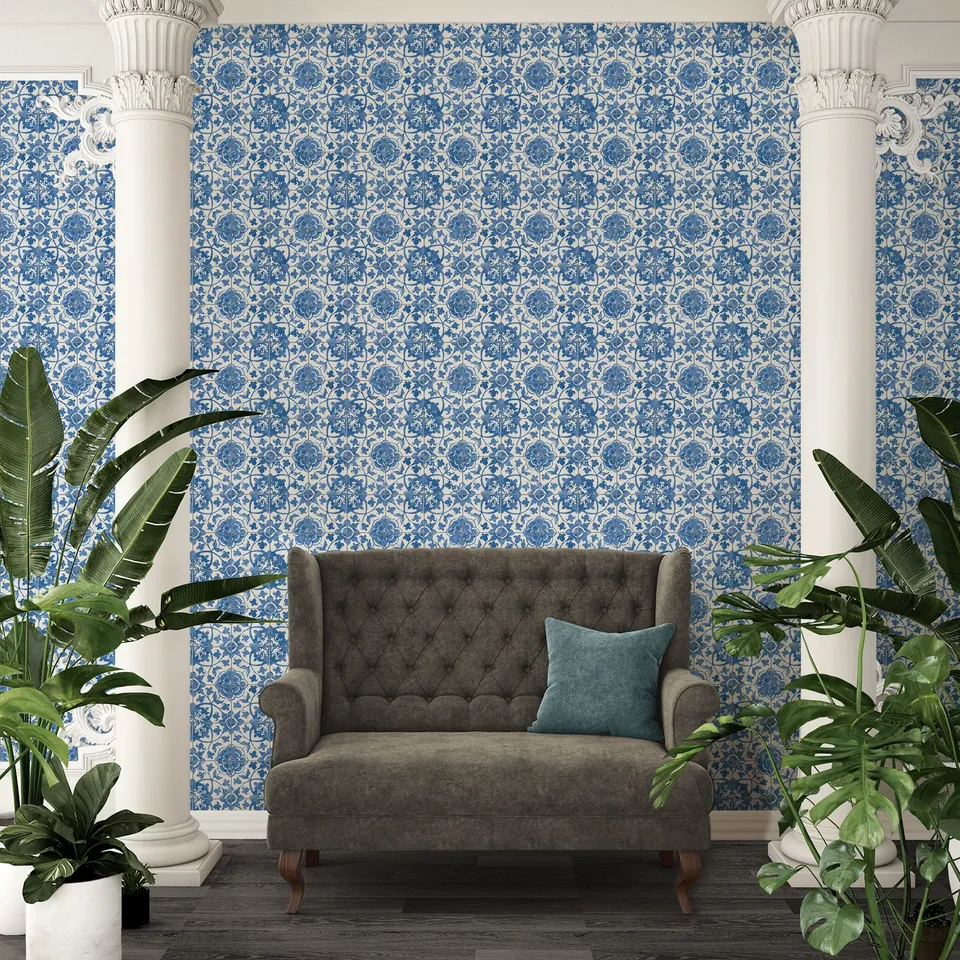 a-s-cr-ation-the-wallcover-385601-klebetapete-blau-wei-fliesen-8x0-53m image 1