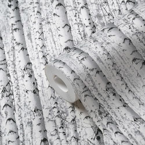 a-s-cr-ation-tapeten-wald-papiertapete-schwarz-wei-10-05x0-53m image 8