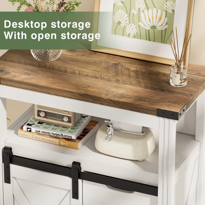 homall-shelf-sideboard-landhaus-3-schubladen-schiebet-r-holz image 6