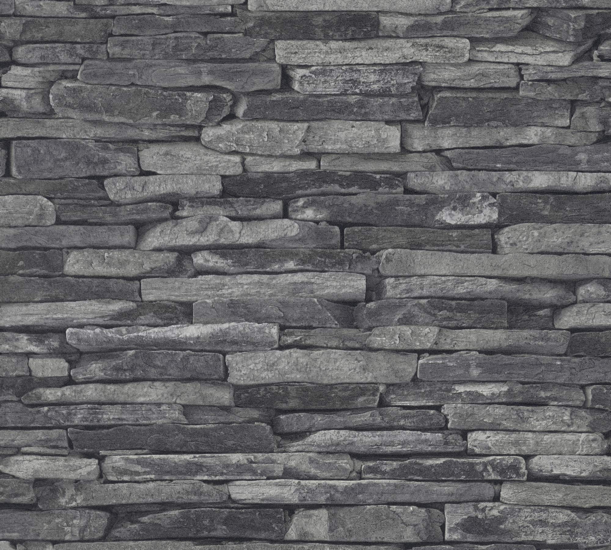 a-s-cr-ation-wood-n-stone-914224-vliestapete-grau-schwarz-steinoptik image 5