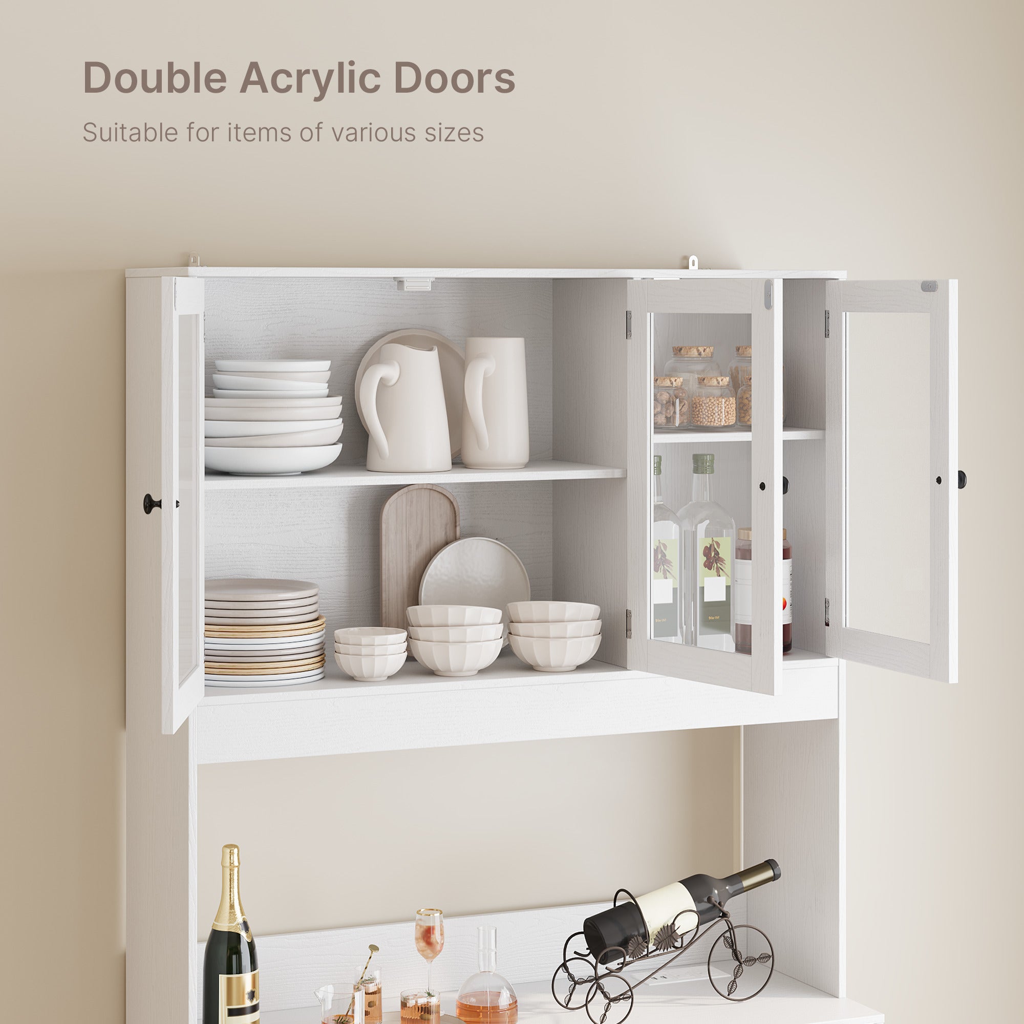 bealife-ap05-k-chenbuffet-vitrine-wei-100cm-mit-led image 4