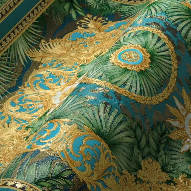 a-s-cr-ation-versace-387032-tapete-dschungel-blau-gold-vlies image 1