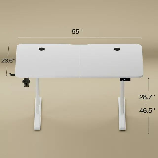 homall-standing-desk-schreibtisch-h-henverstellbar-wei-140cm image 6