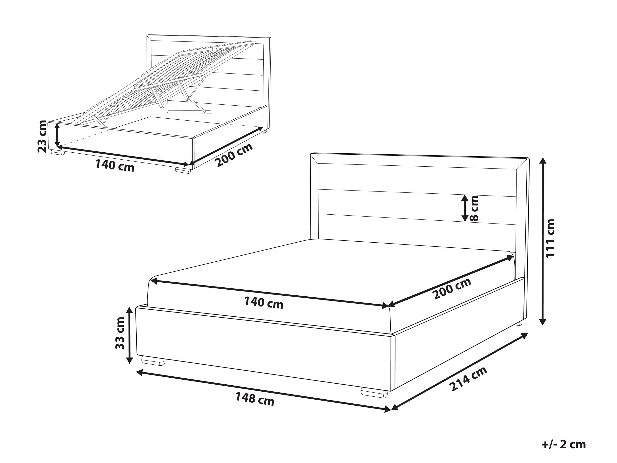 beliani-doppelbett-140x200-orange-velours-mit-stauraum image 3