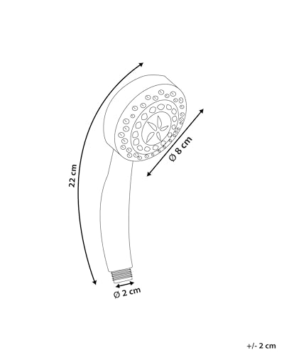 beliani-lordal-duschbrause-led-bunt-silber-kunststoff-handbrause image 7