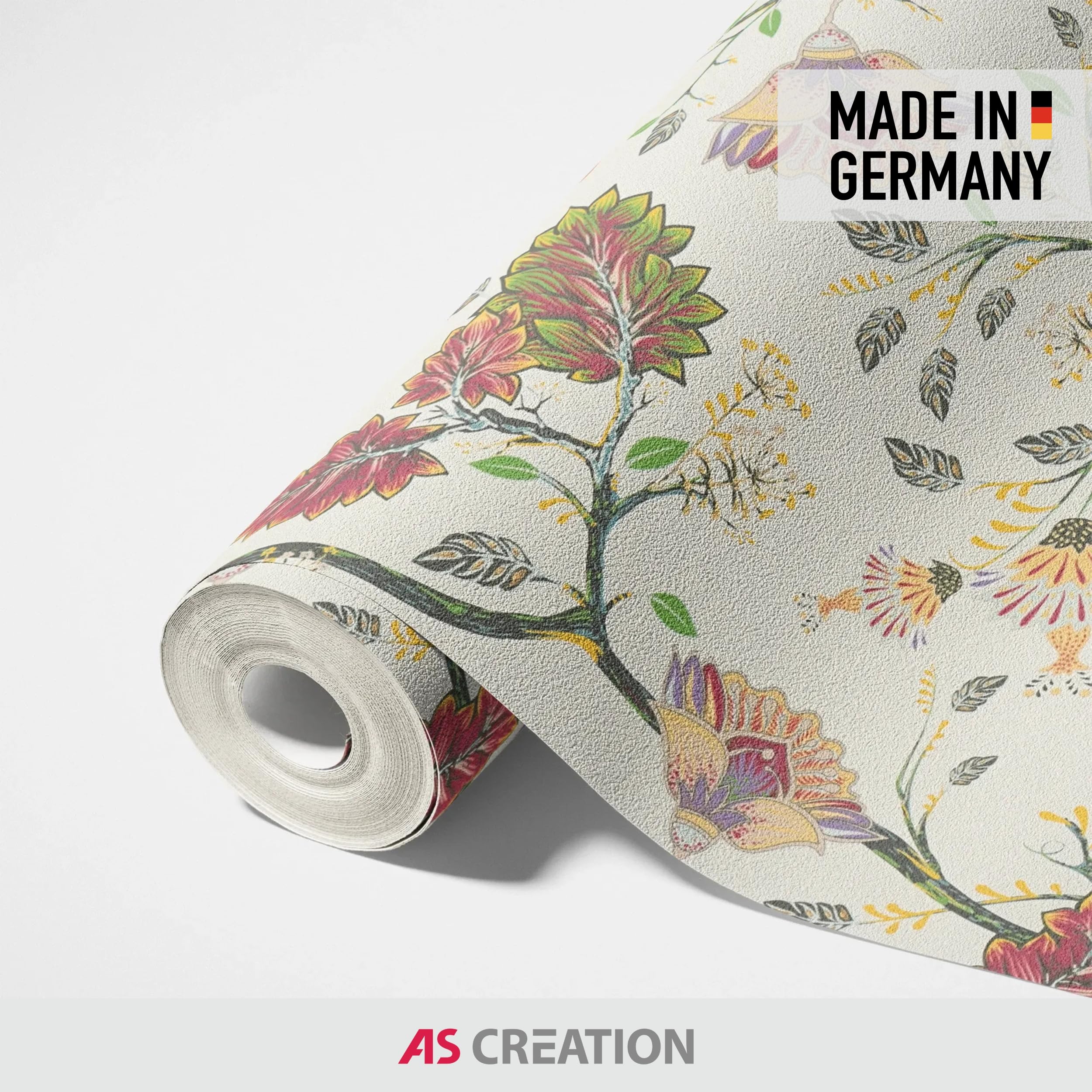 new-walls-florale-vliestapete-bl-ten-rot-gr-n-beige-10m image 3