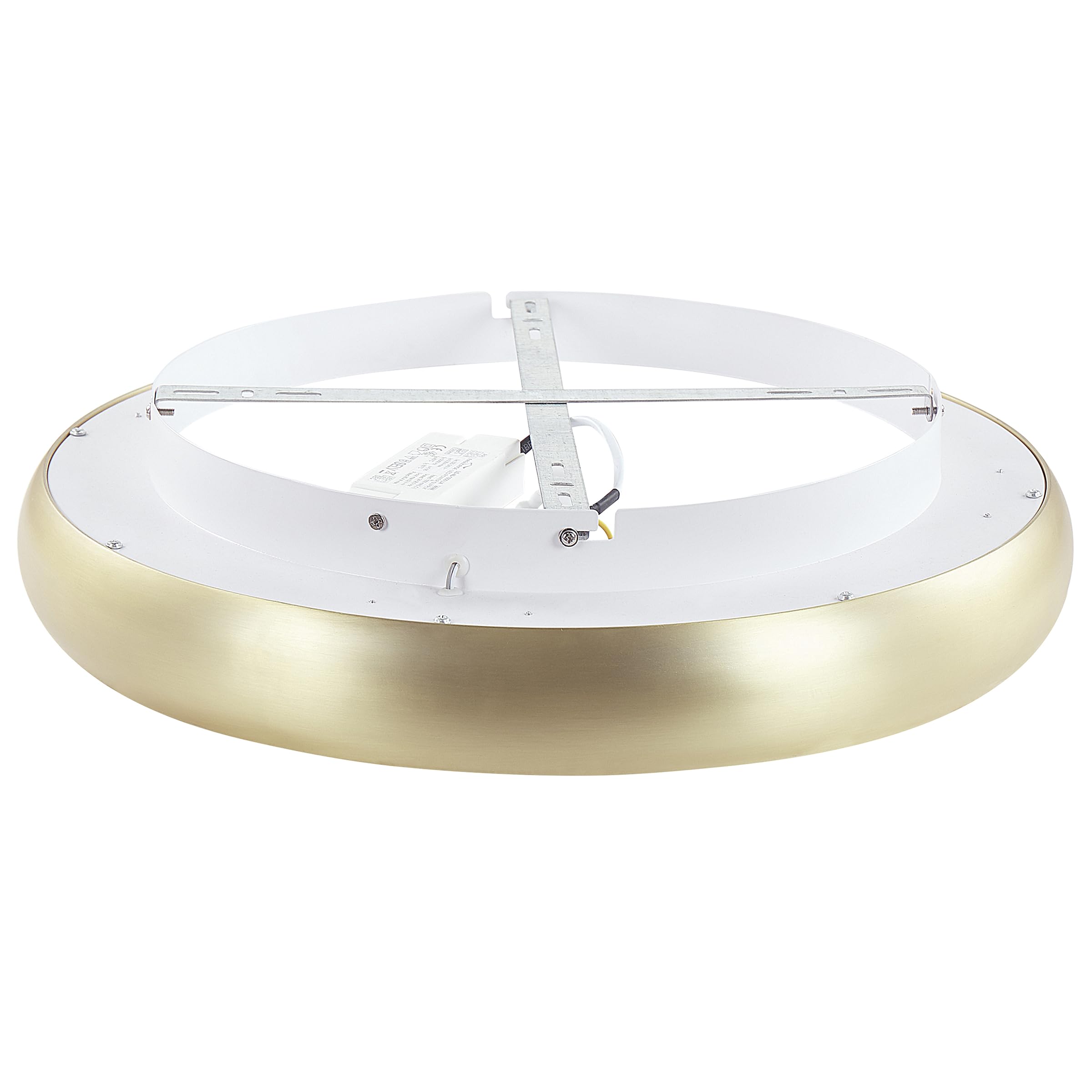 beliani-ataran-deckenleuchte-gold-ring-led-warm image 5