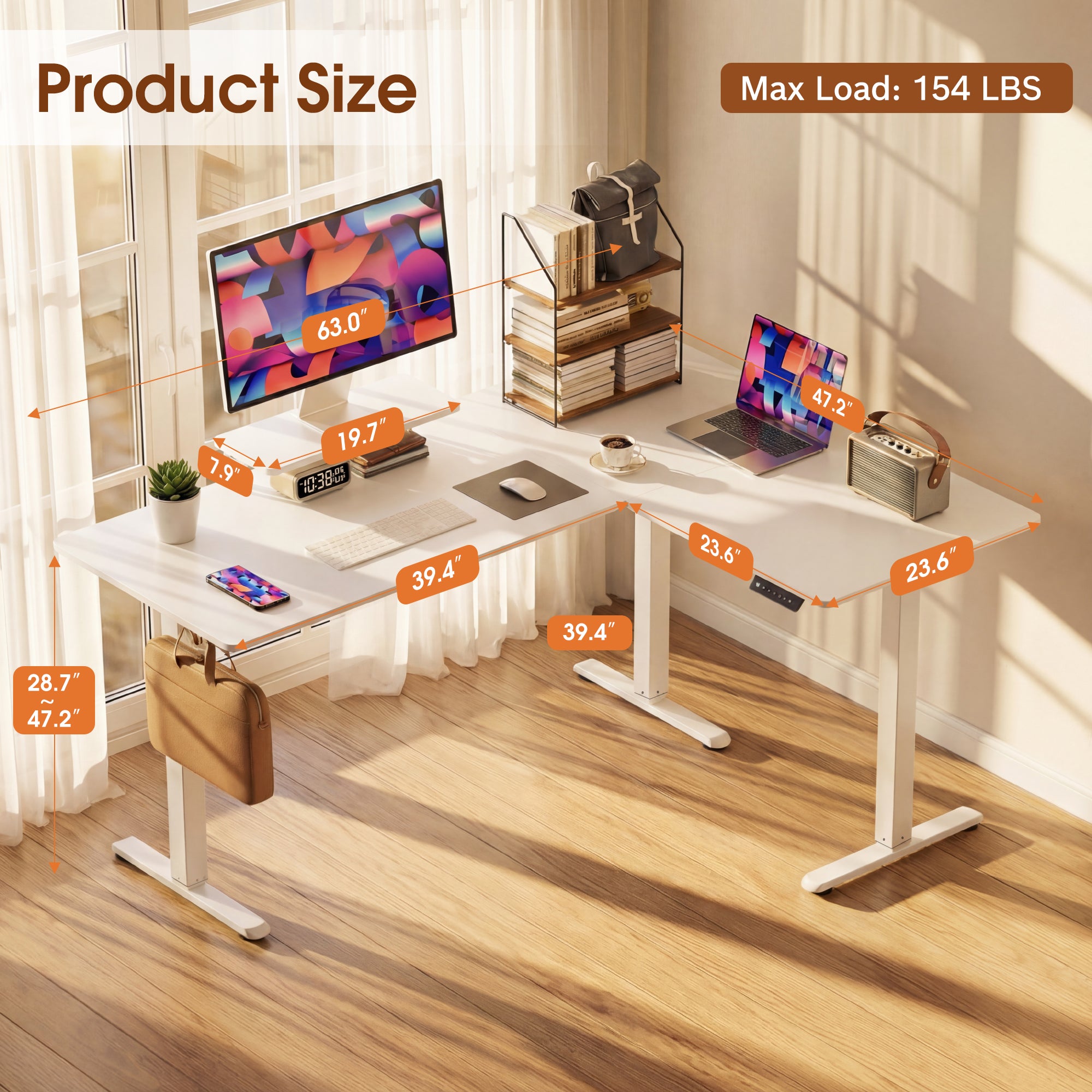 homall-standing-desk-eckschreibtisch-schwarz-h-henverstellbar image 6