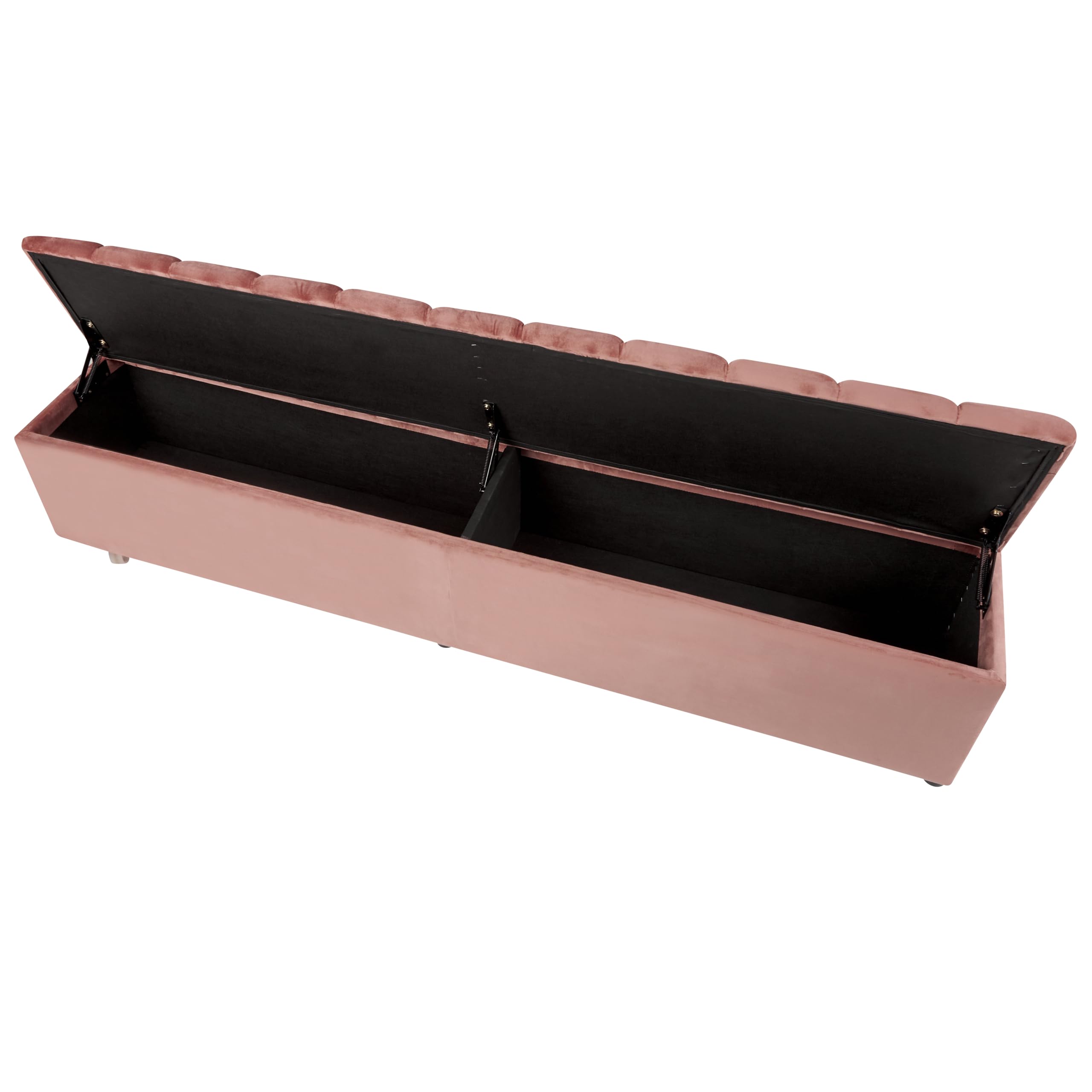 beliani-noyers-samtbett-160x200-rosa-mit-stauraum image 5