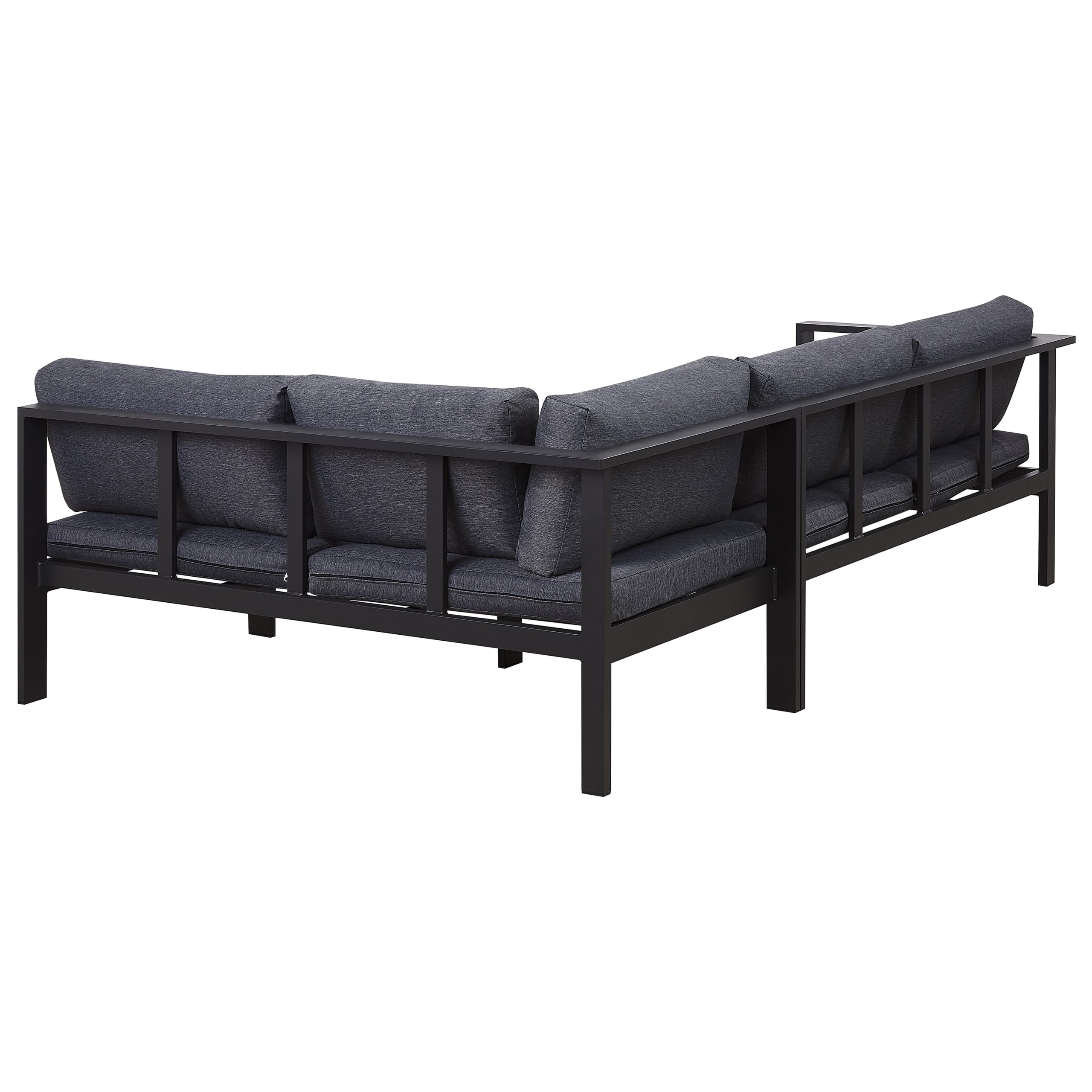 beliani-messina-lounge-set-ecksofa-schwarz-grau-5-sitzer image 7